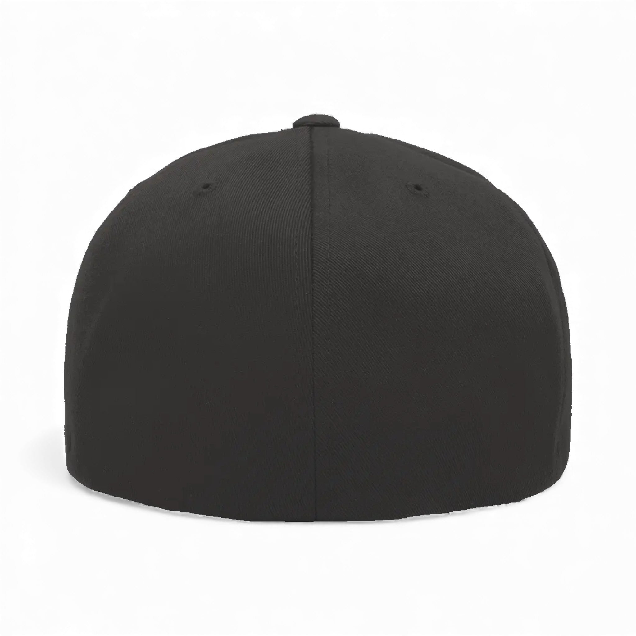 Back view of Flexfit 6297f custom hat in dark grey