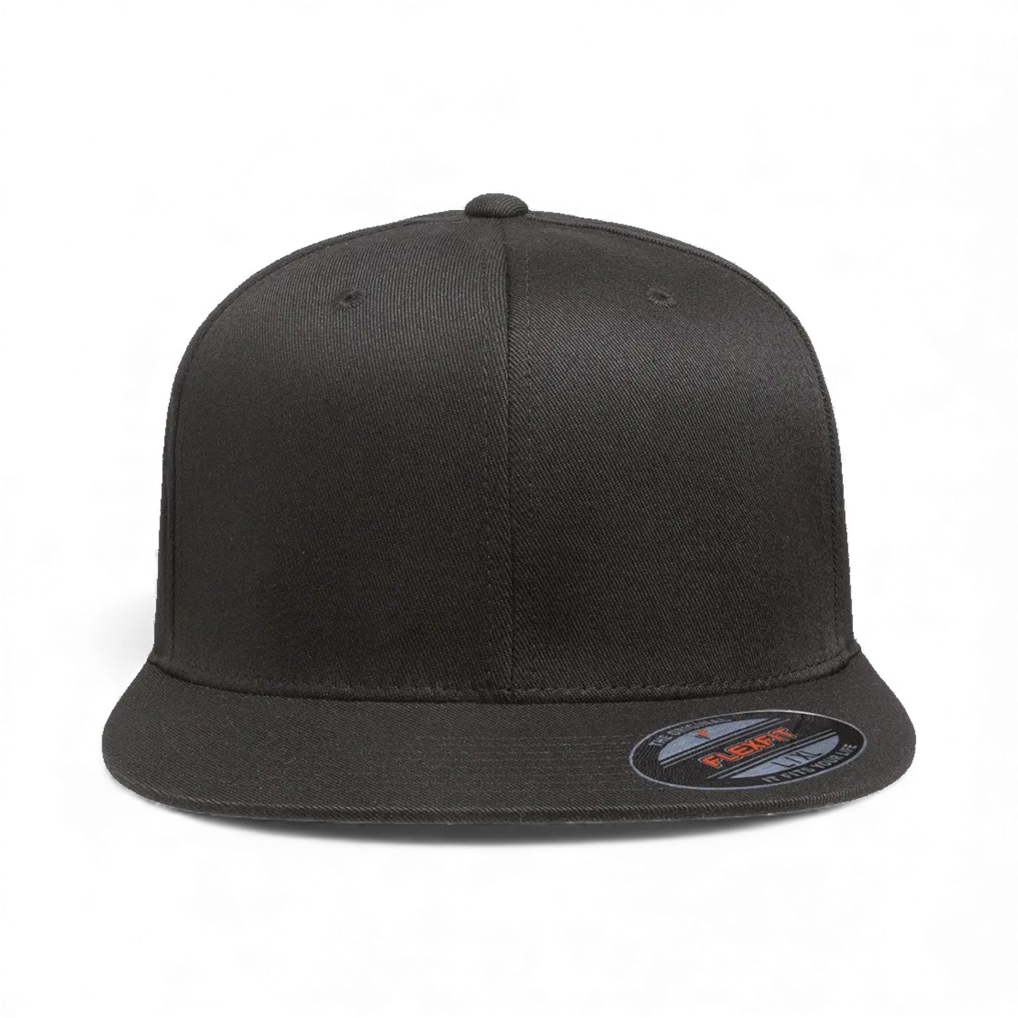 Front view of Flexfit 6297f custom hat in dark grey