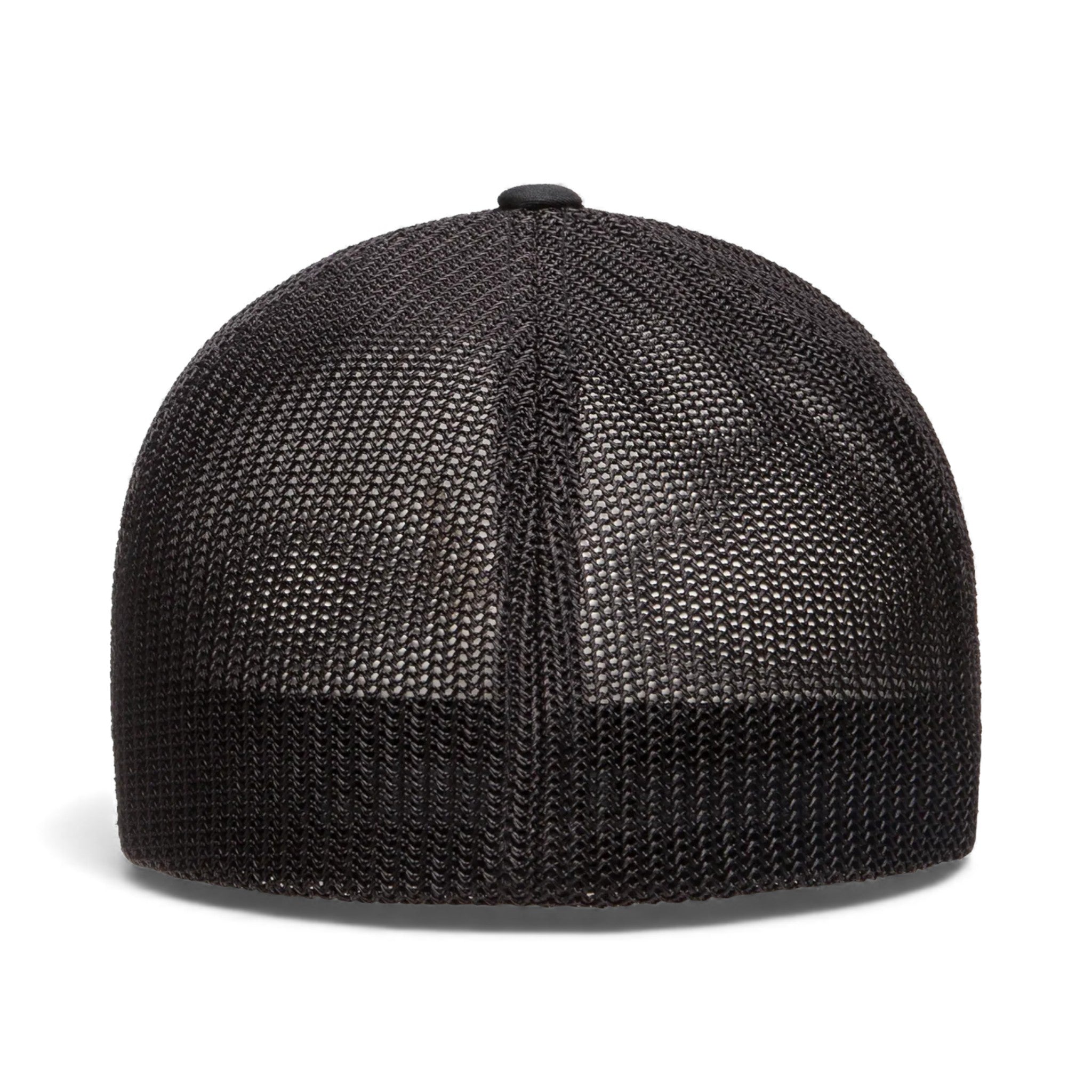 Back view of Flexfit 6511 custom hat in black