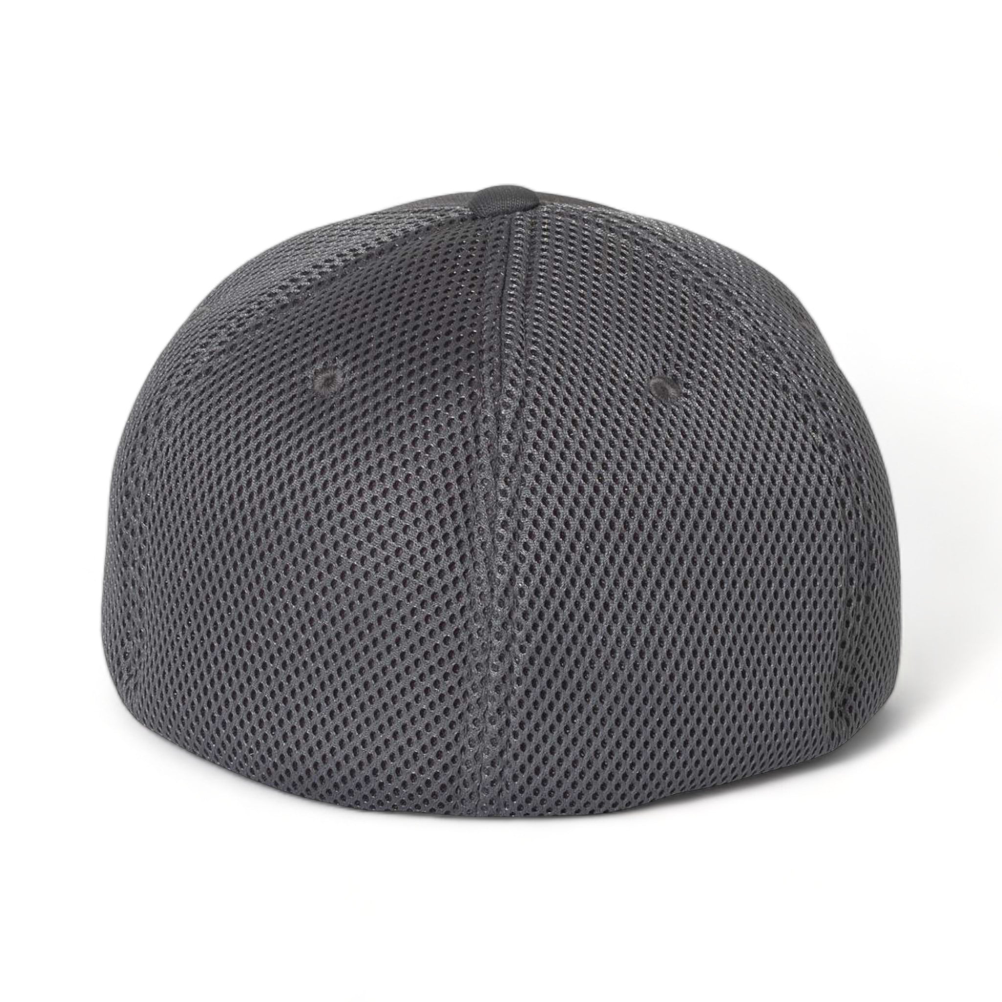 Back view of Flexfit 6533 custom hat in dark grey