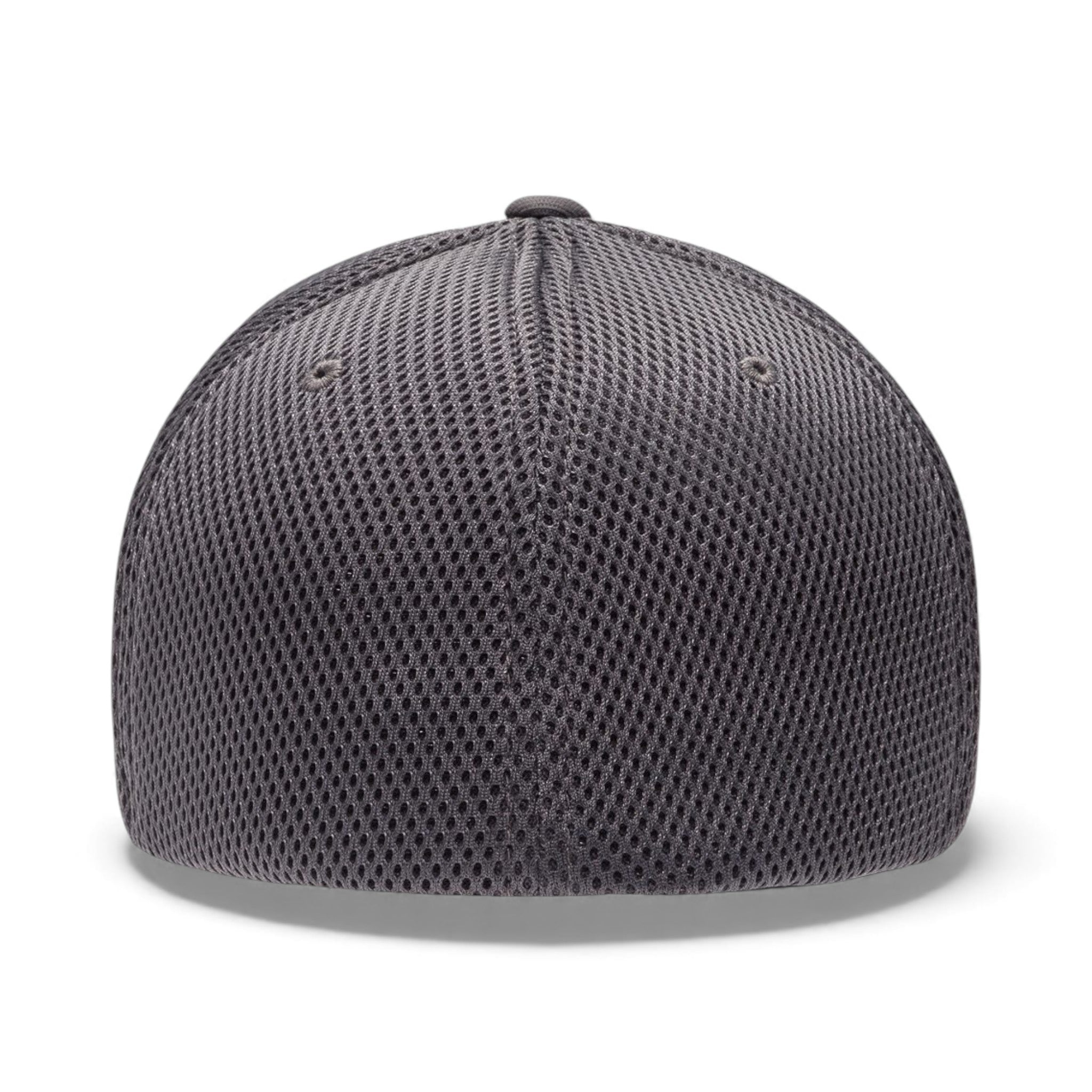 Back view of Flexfit 6533 custom hat in dark grey