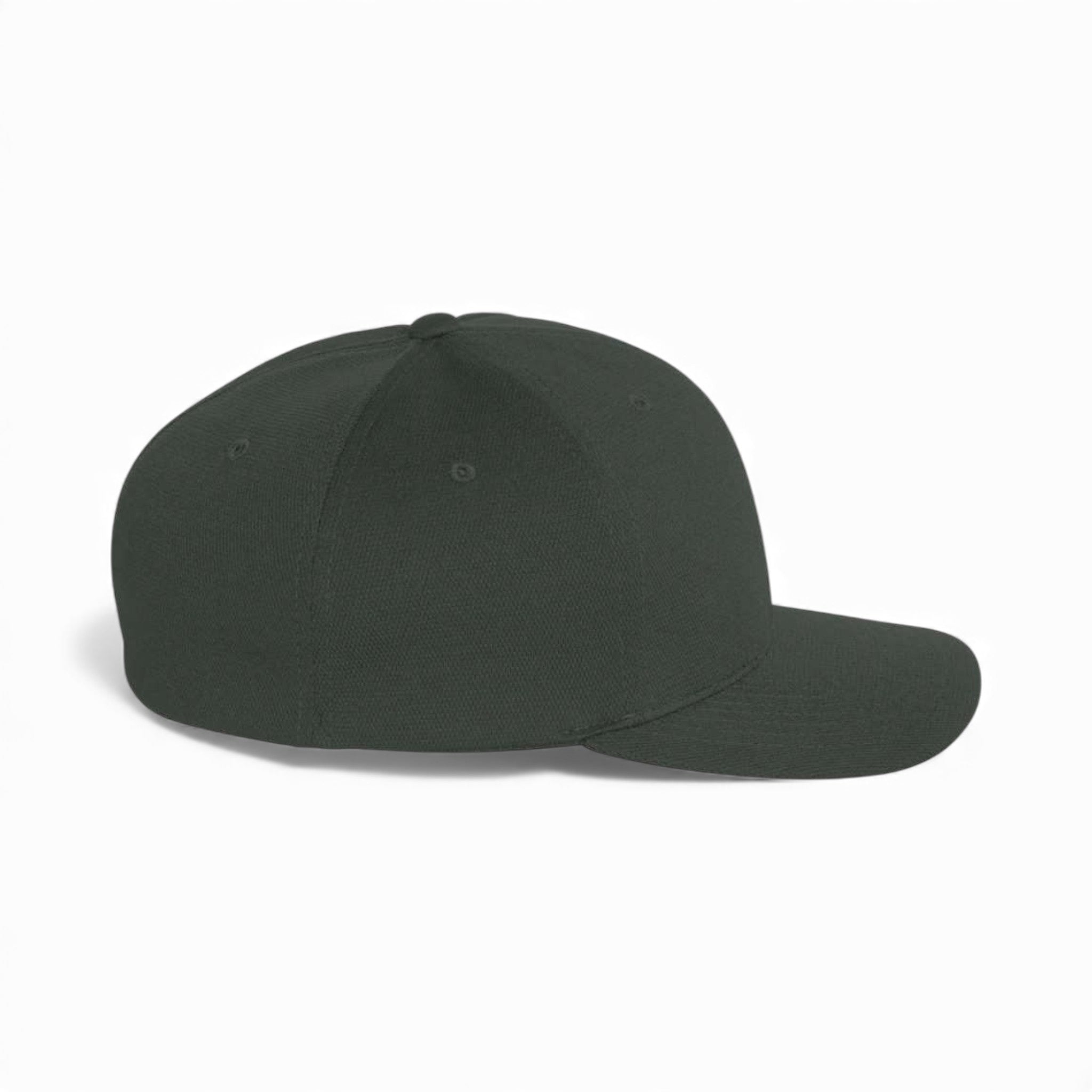 Right side view of Flexfit 6597 custom hat in grey