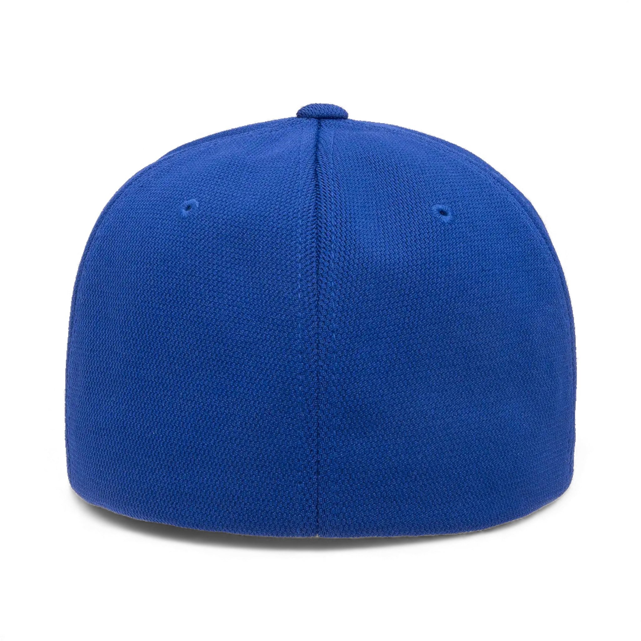 Back view of Flexfit 6597 custom hat in royal blue