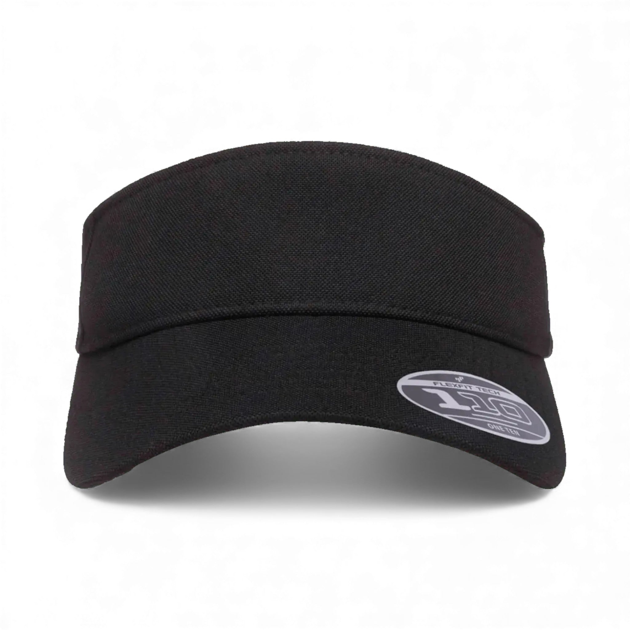 Front view of Flexfit 8110 custom hat in black