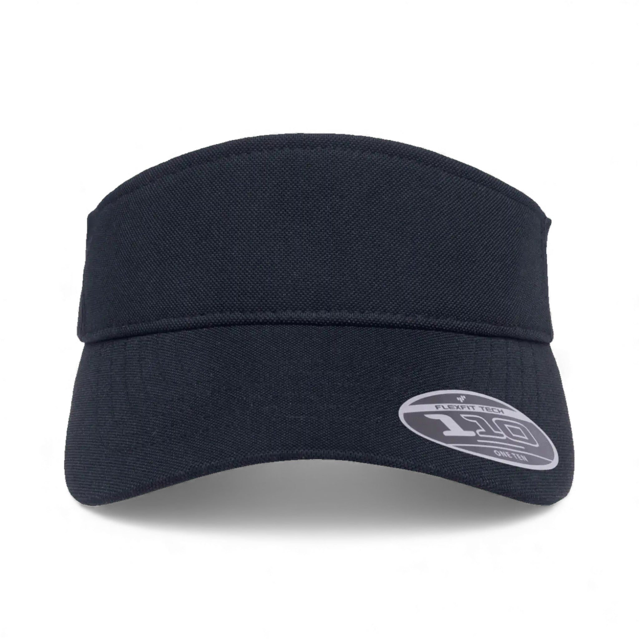 Front view of Flexfit 8110 custom hat in navy