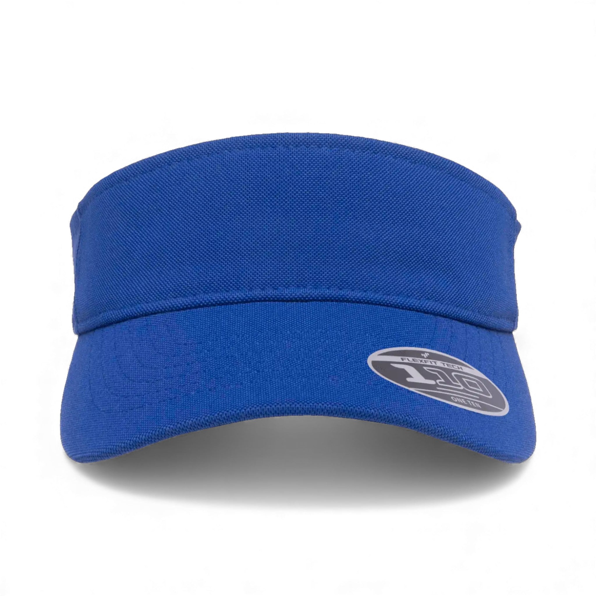 Front view of Flexfit 8110 custom hat in royal