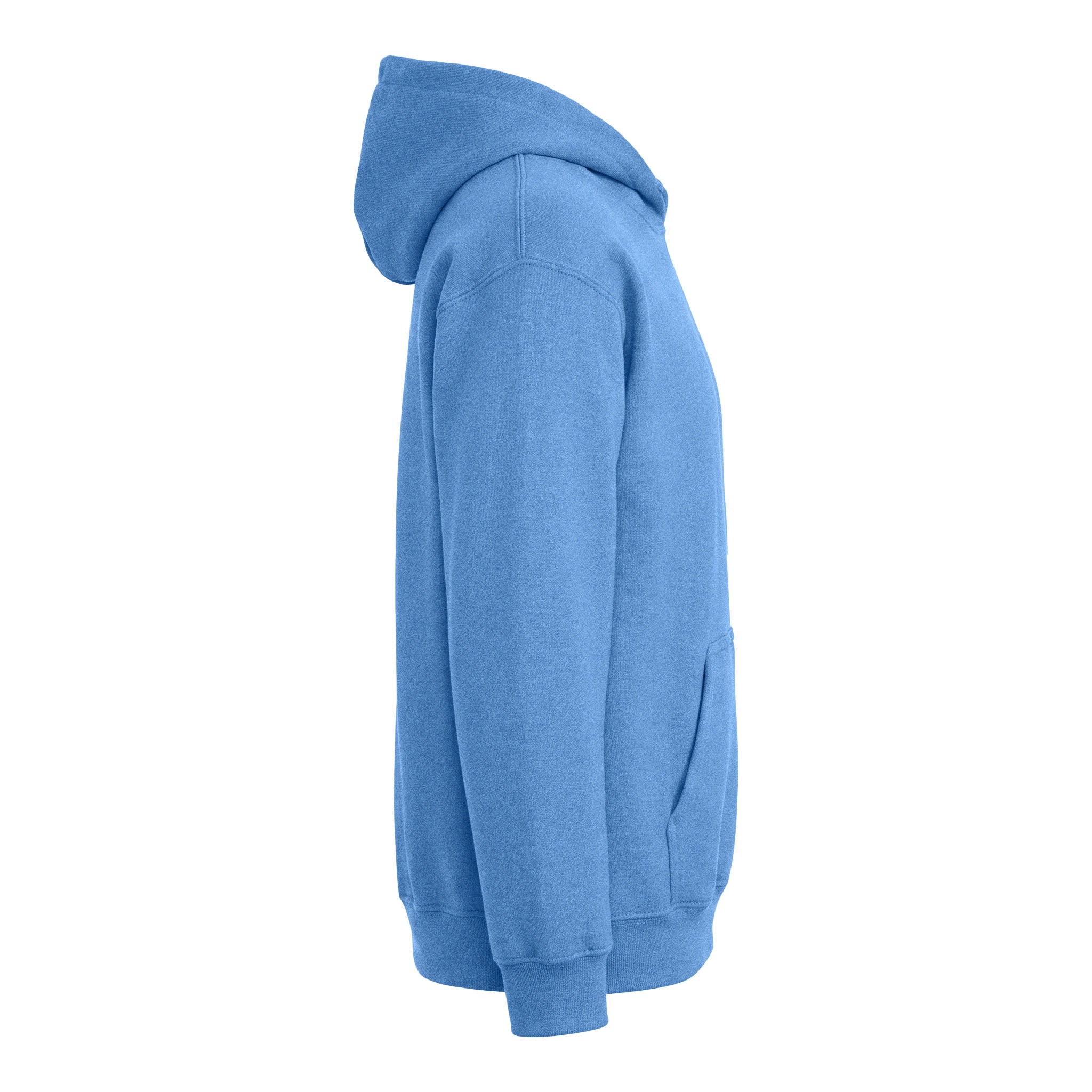 Gildan 18500B custom hoodie in carolina blue, right side view