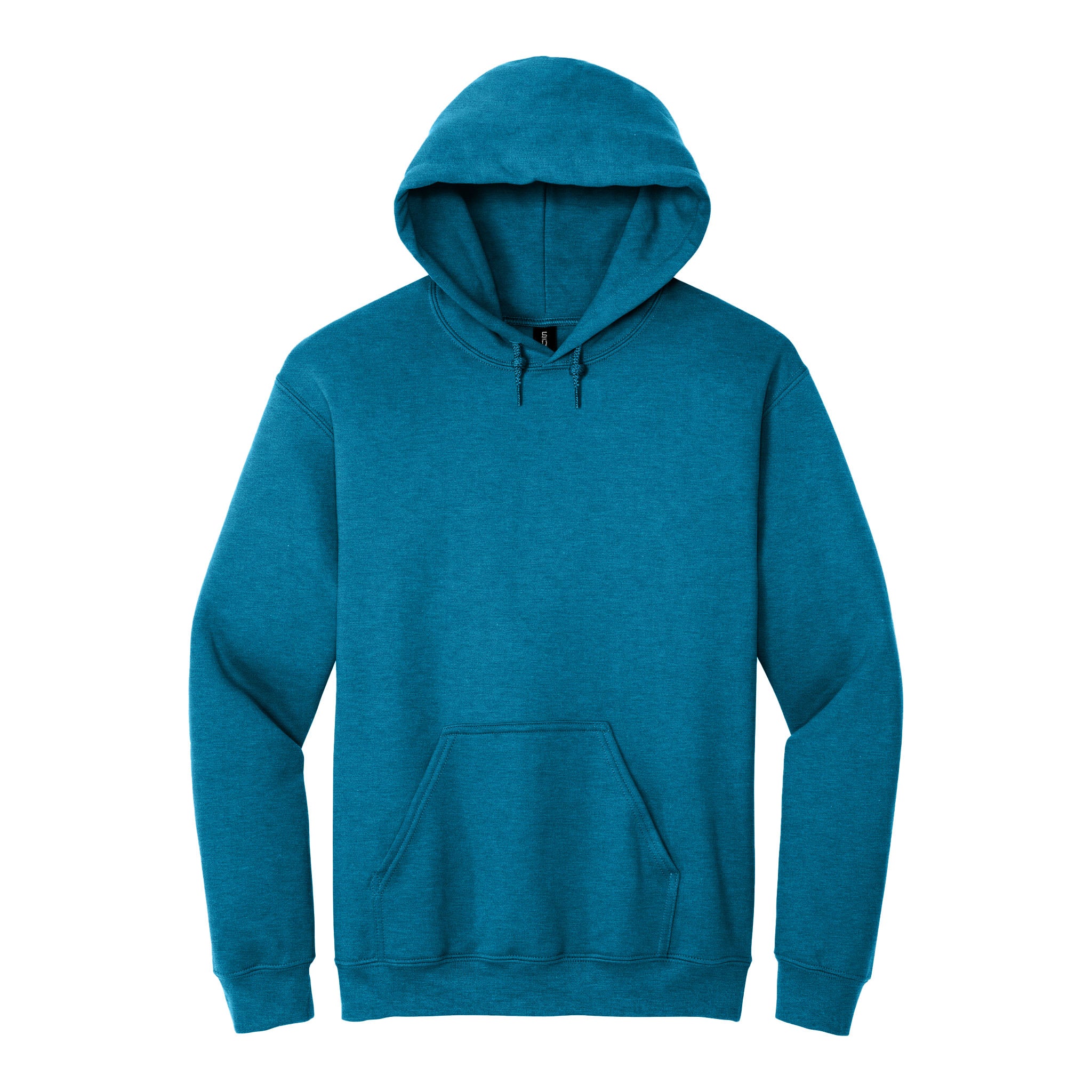 Gildan 18500 custom hoodie in antique sapphire, front view