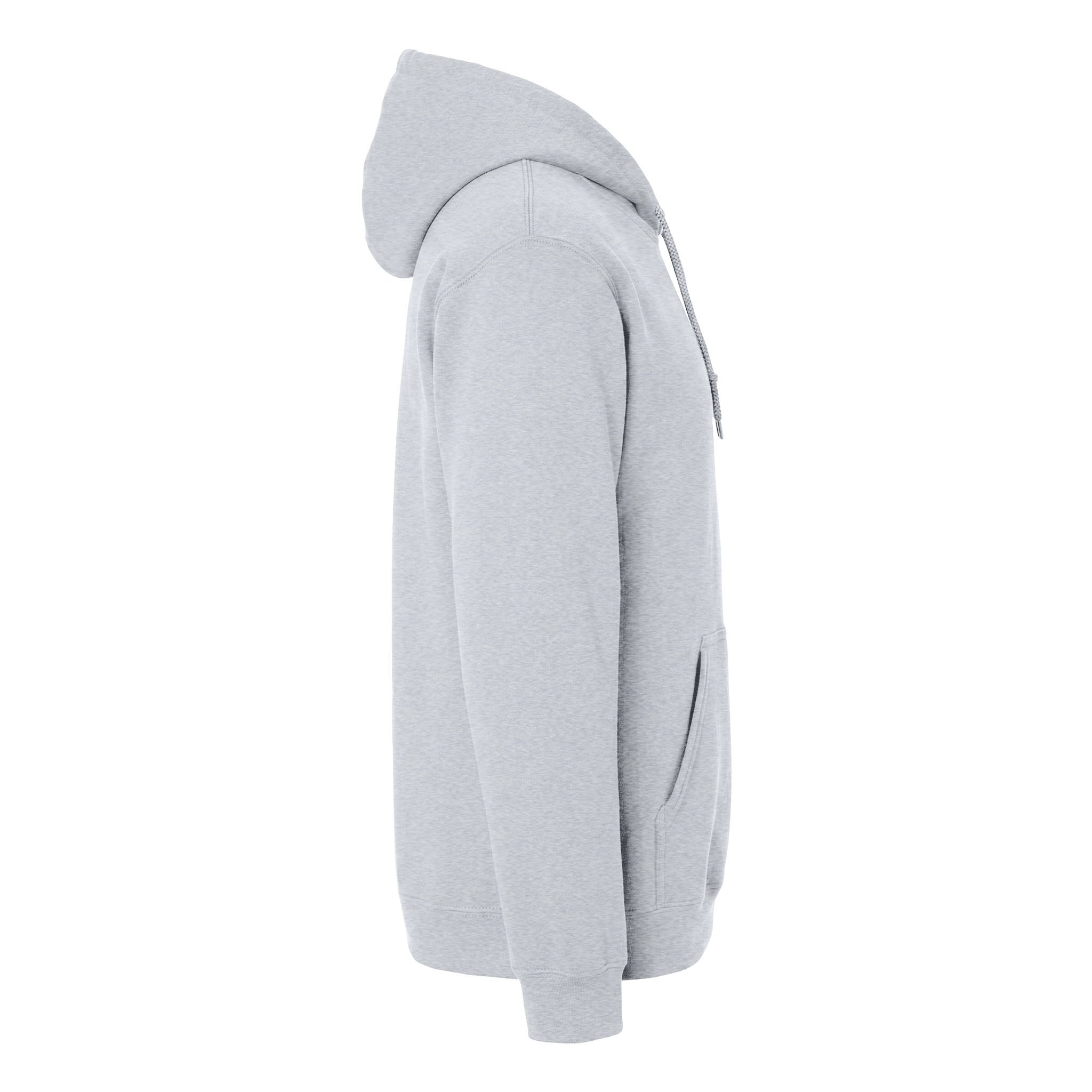 Gildan 18500 custom hoodie in ash, right side view