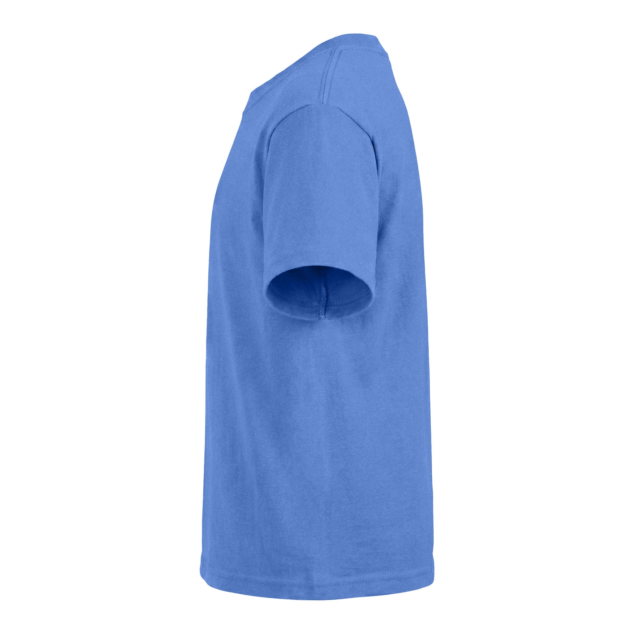 Gildan 2000B custom short sleeve t-shirt in carolina blue, left side view