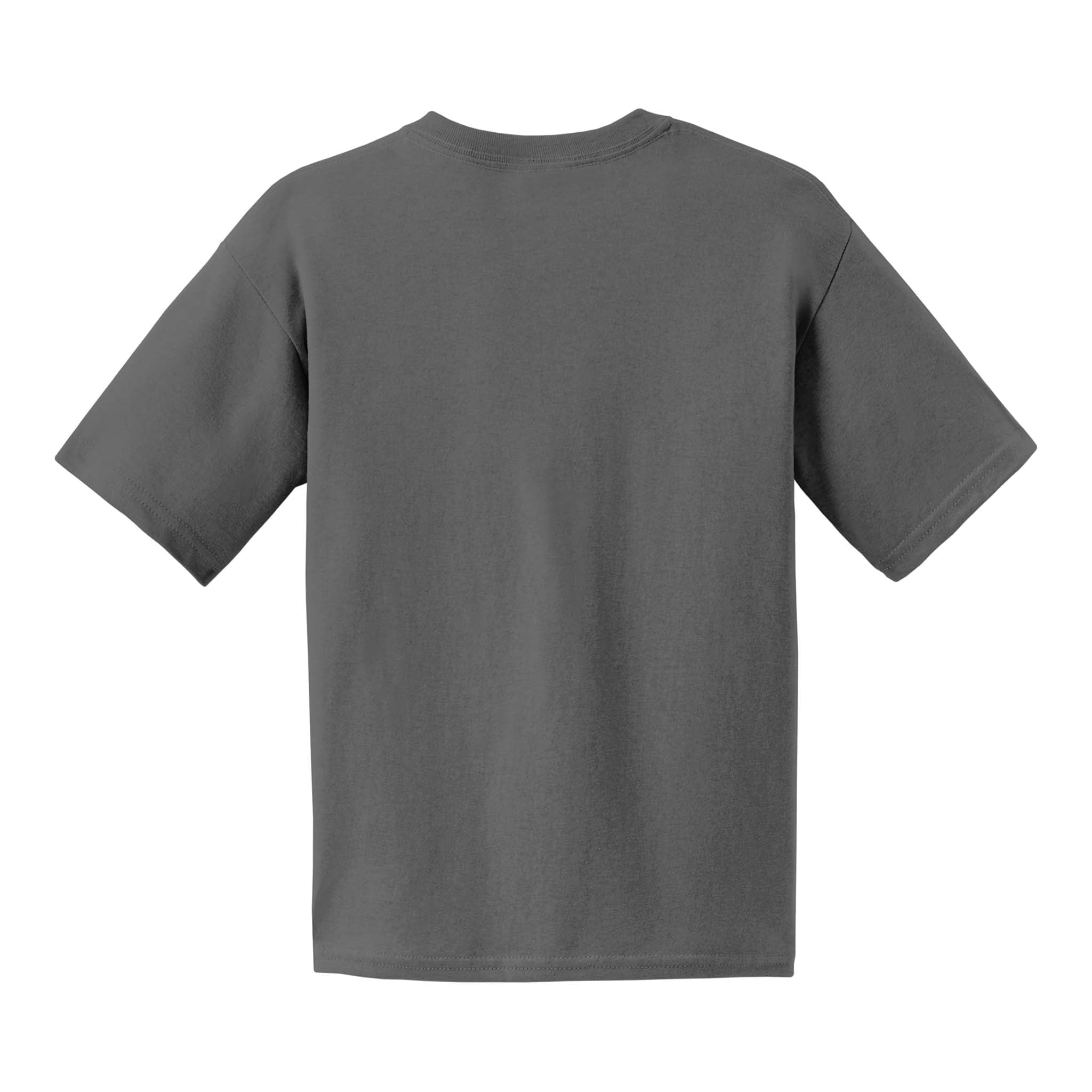 Gildan 2000B custom short sleeve t-shirt in charcoal, back view