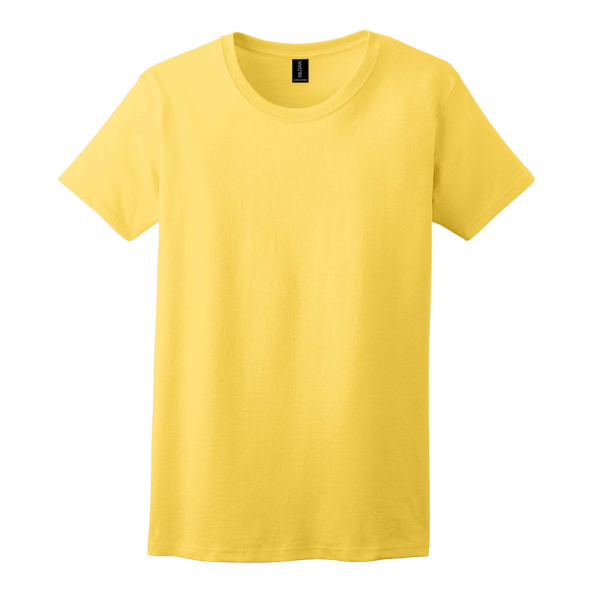 Gildan 2000L custom short sleeve t-shirt in daisy, front view
