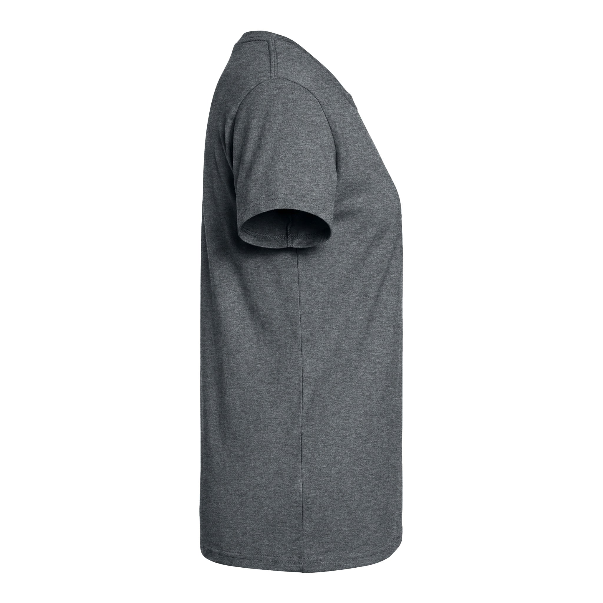Gildan 2000L custom short sleeve t-shirt in dark heather, right side view