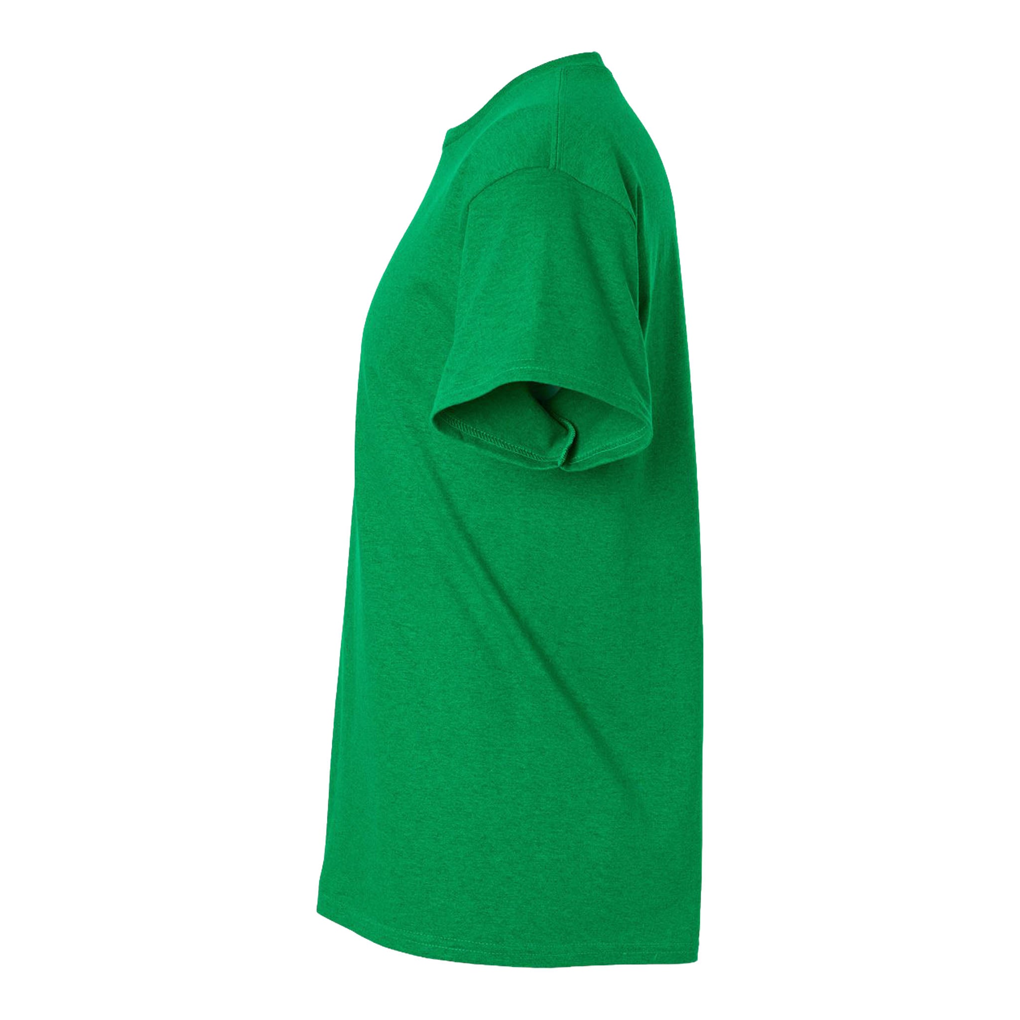 Gildan 2000 custom short sleeve t-shirt in antique irish green, left side view