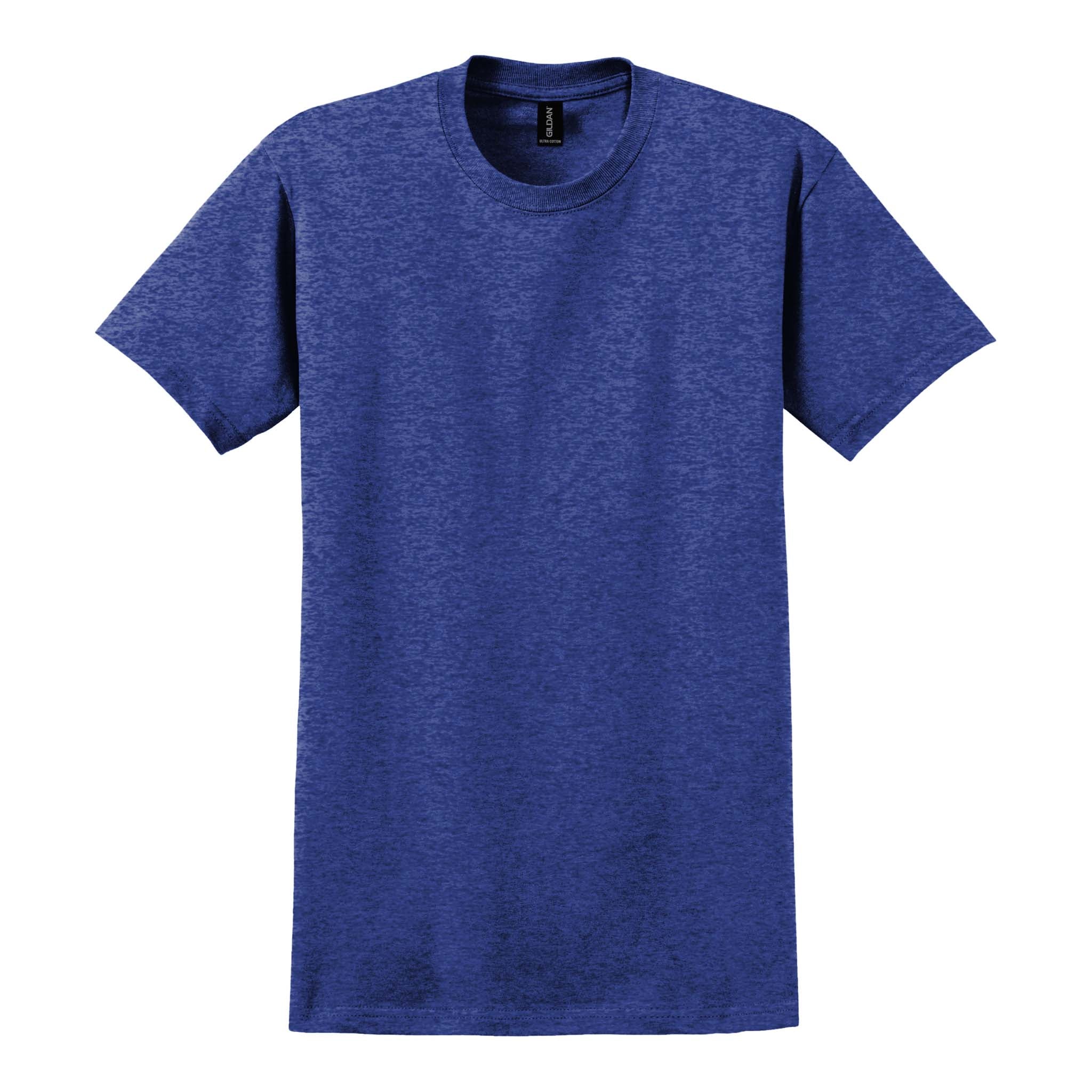 Gildan 2000 custom short sleeve t-shirt in antique royal, front view
