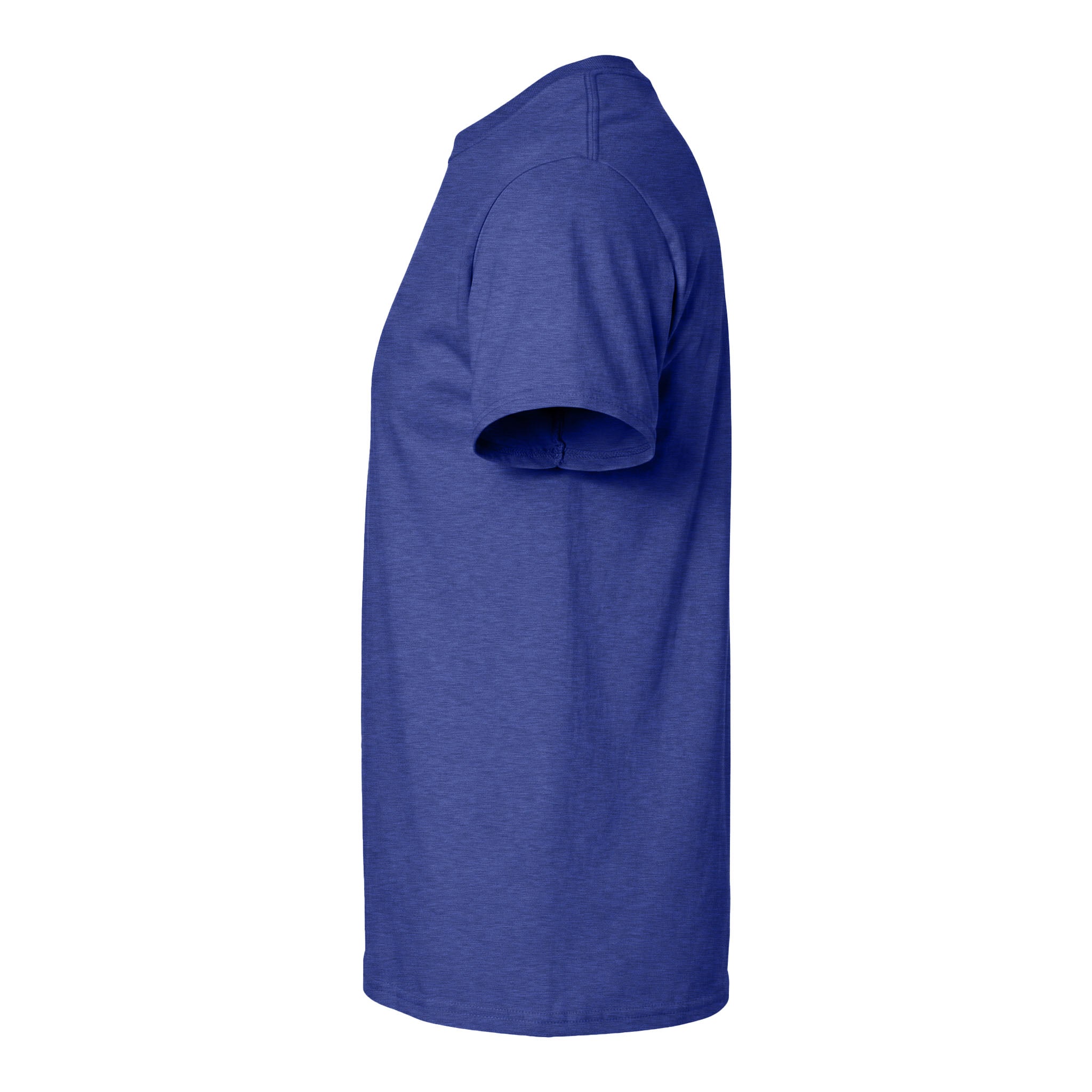 Gildan 2000 custom short sleeve t-shirt in antique royal, left side view
