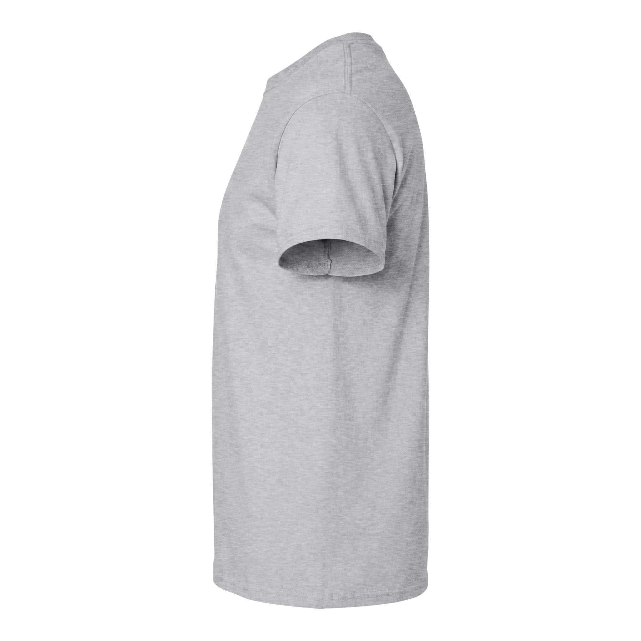 Gildan 2000 custom short sleeve t-shirt in ash, left side view