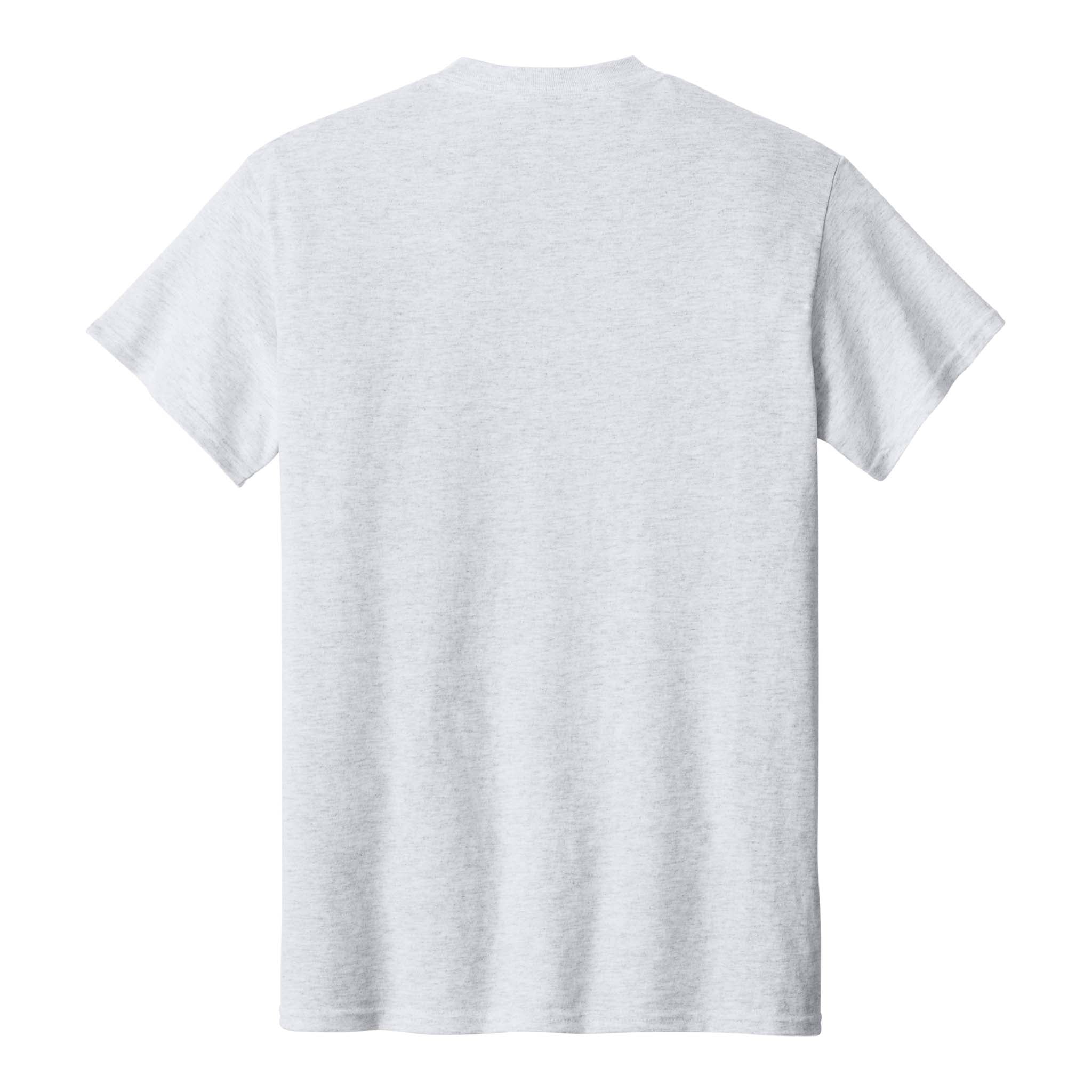 Gildan 2300 custom short sleeve t-shirt in ash, back view