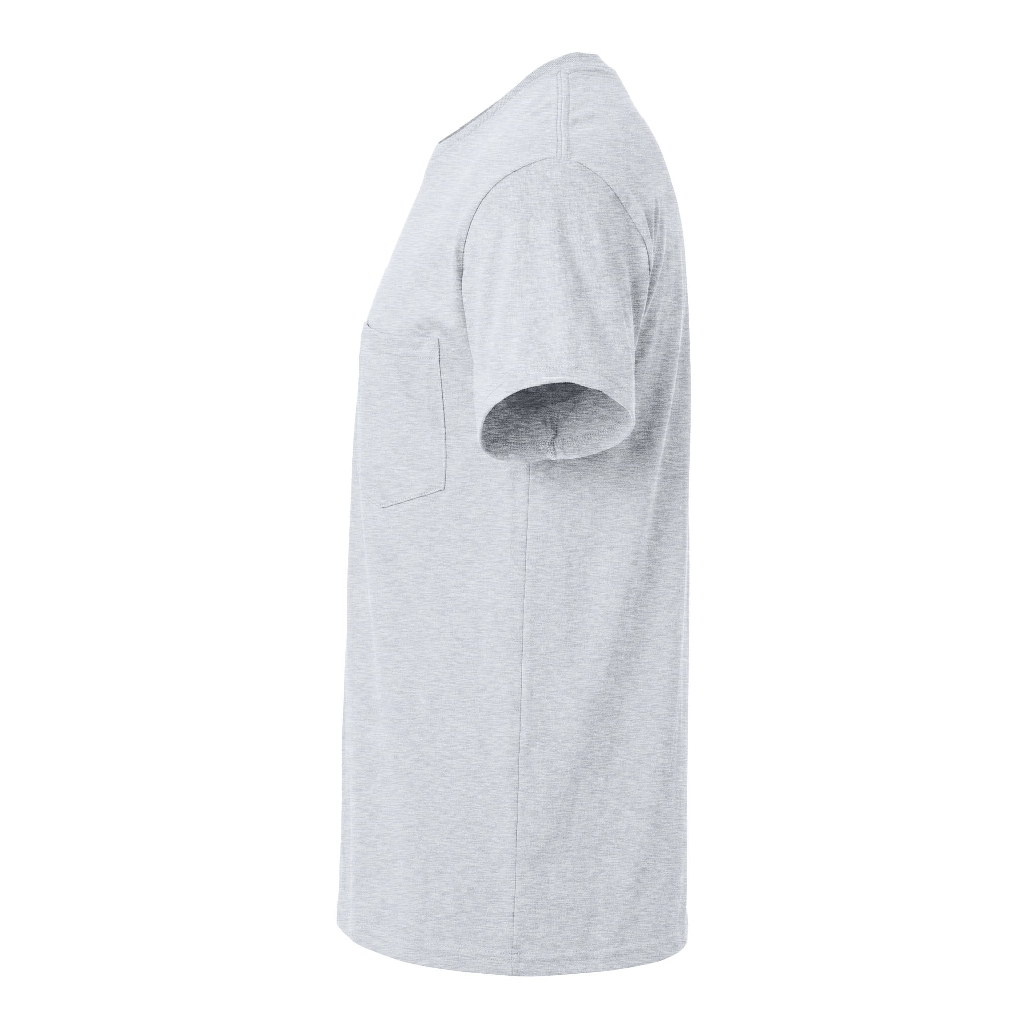 Gildan 2300 custom short sleeve t-shirt in ash, left side view