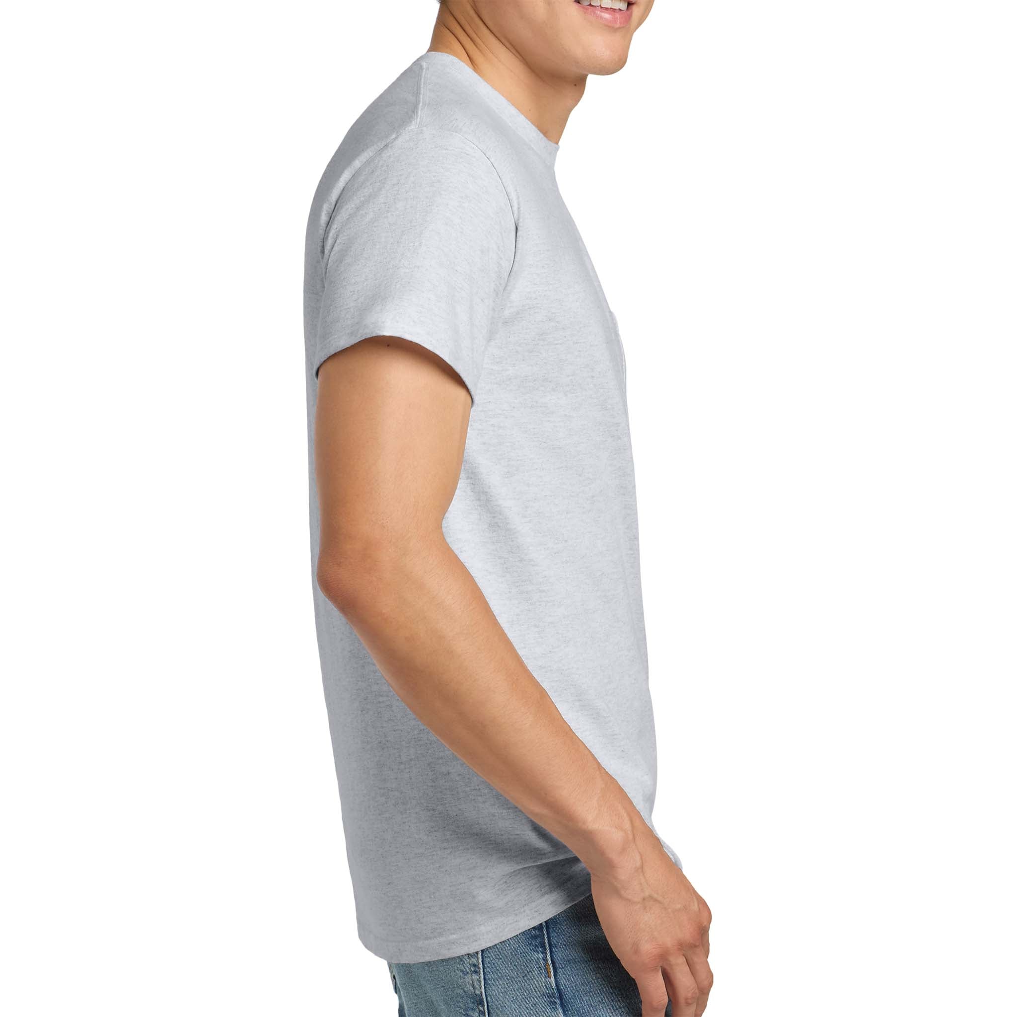 Gildan 2300 custom short sleeve t-shirt in ash, right side view