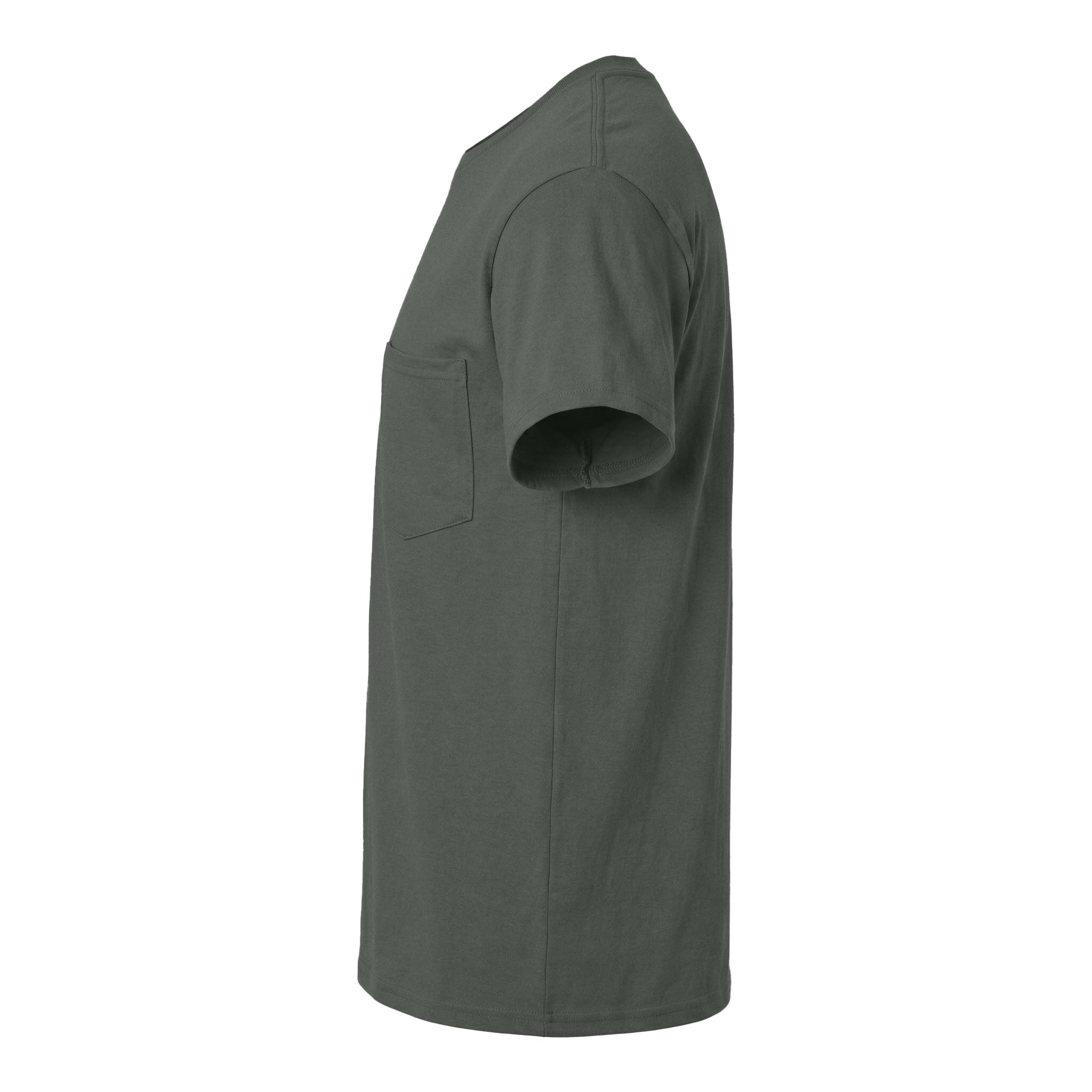 Gildan 2300 custom short sleeve t-shirt in charcoal, left side view
