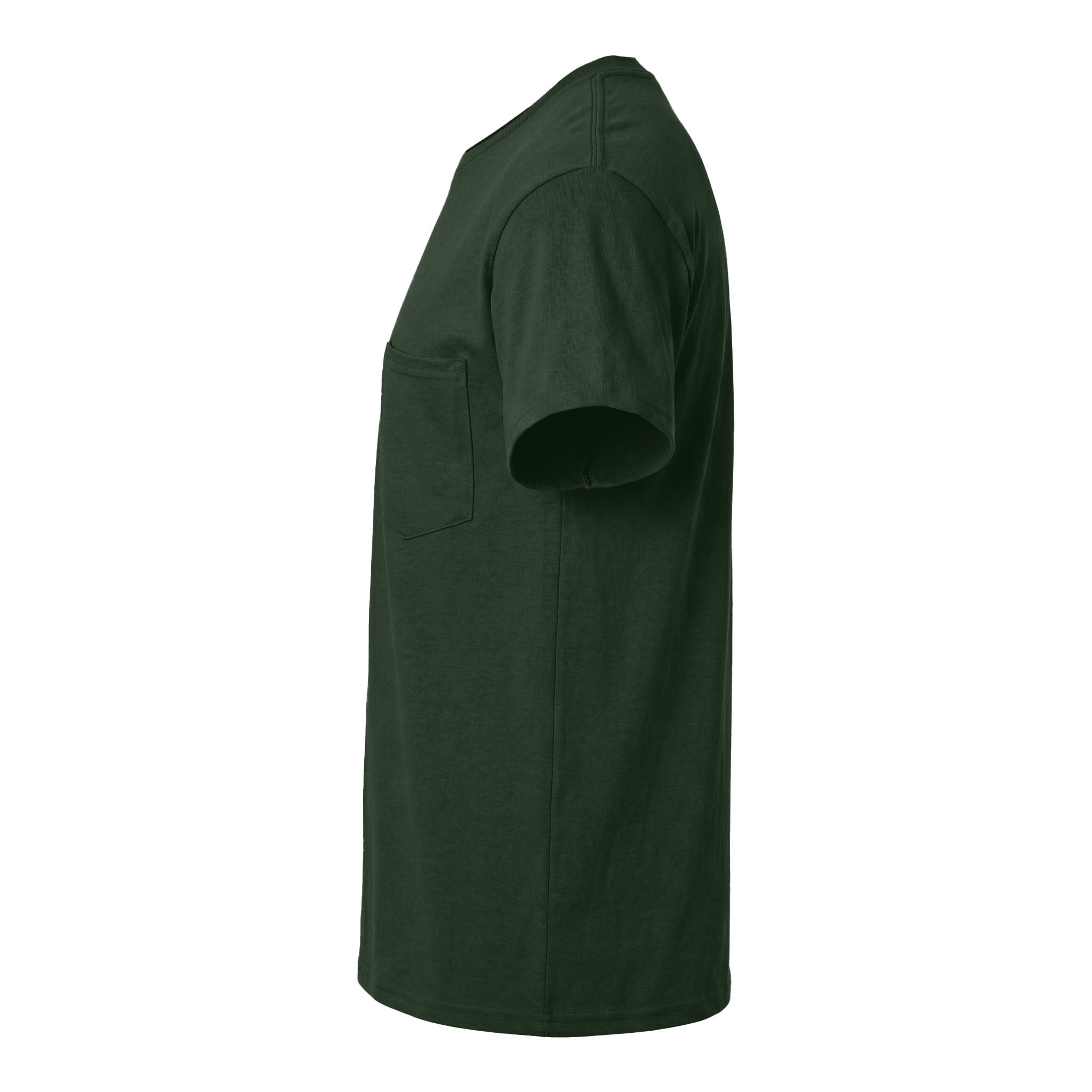 Gildan 2300 custom short sleeve t-shirt in forest green, left side view