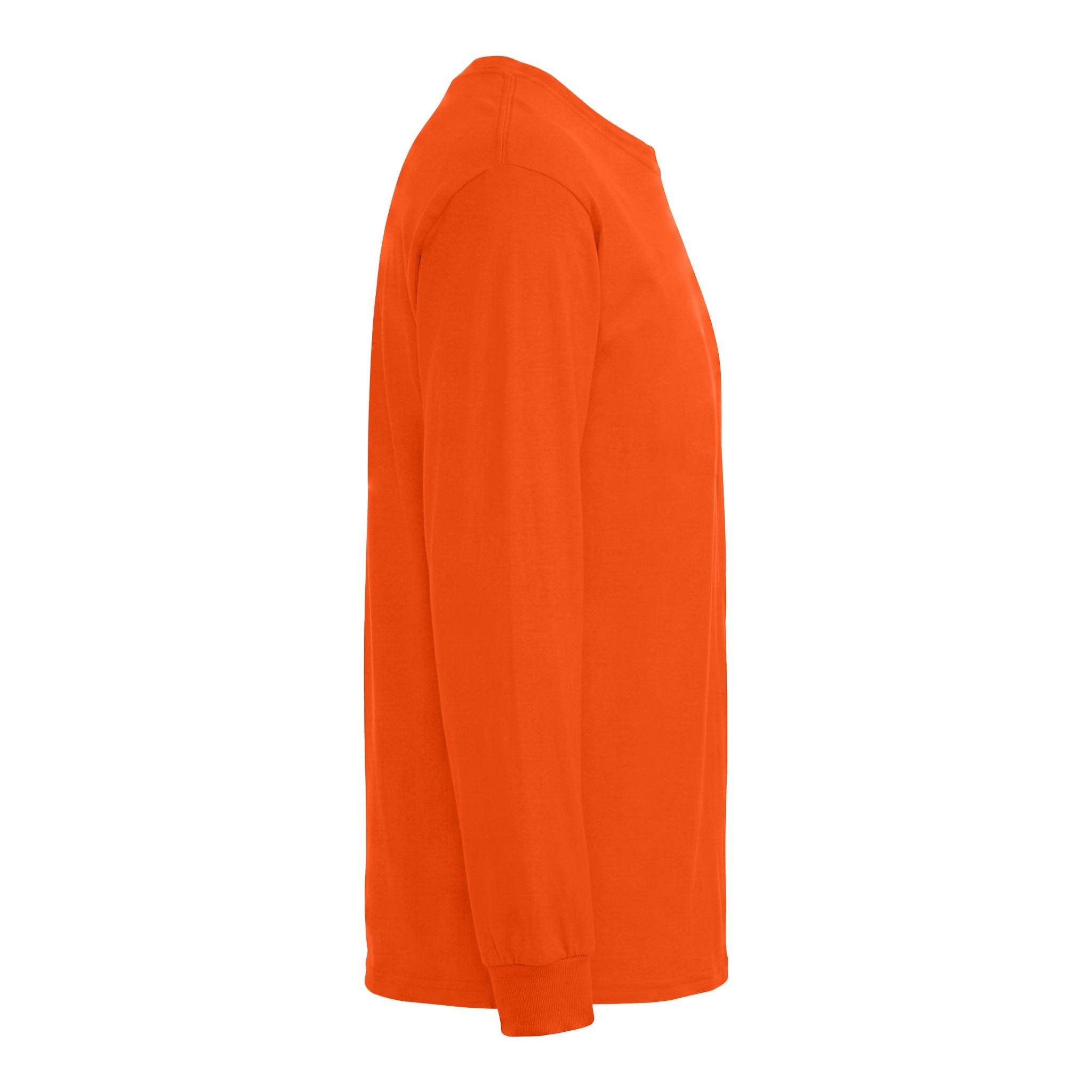Gildan 2410 custom long sleeve t-shirt in s. orange, right side view