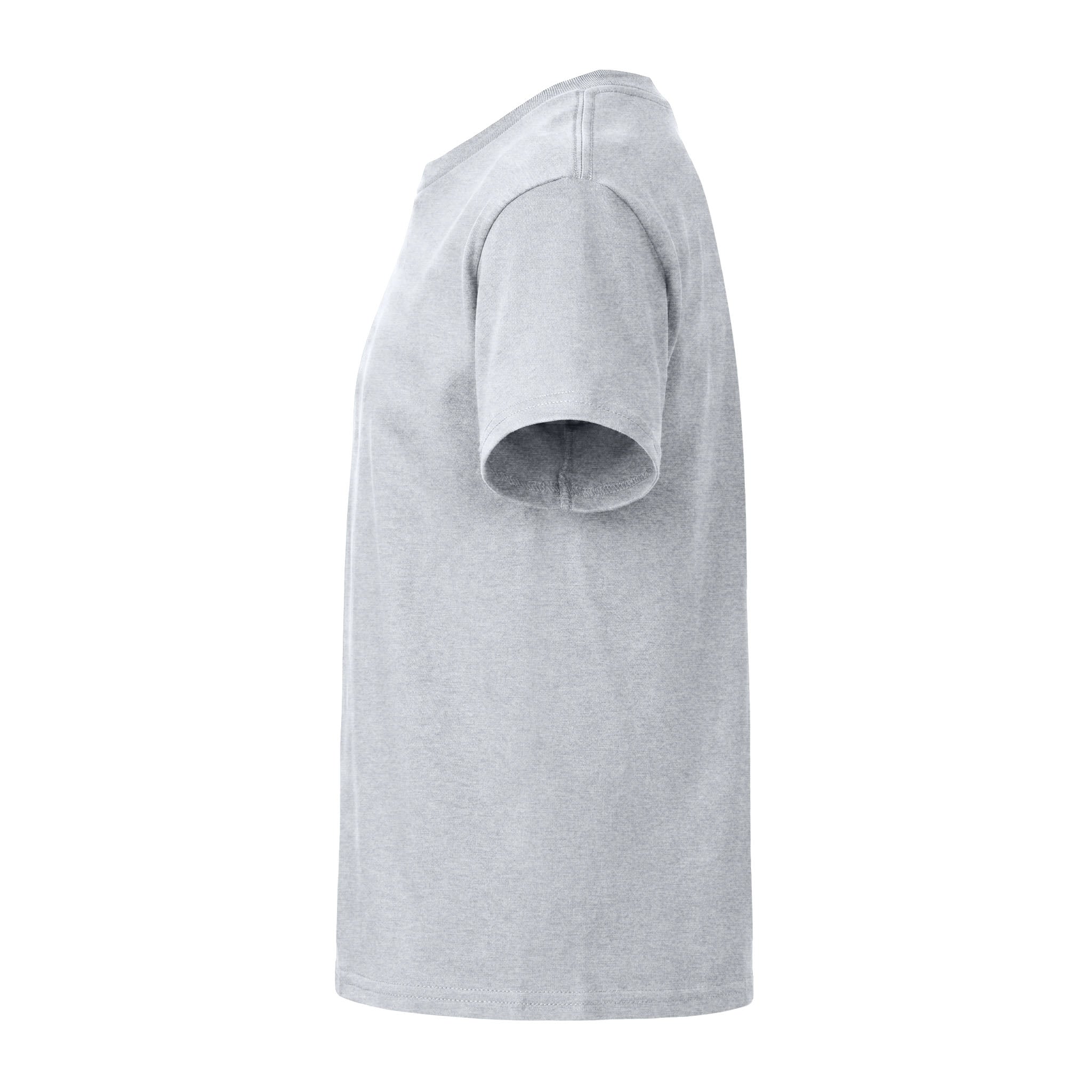 Gildan 5000B custom short sleeve t-shirt in ash, left side view