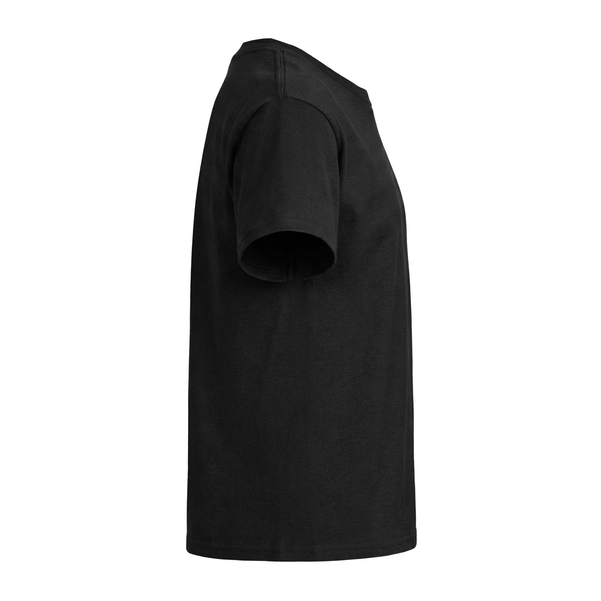Gildan 5000B custom short sleeve t-shirt in black, right side view