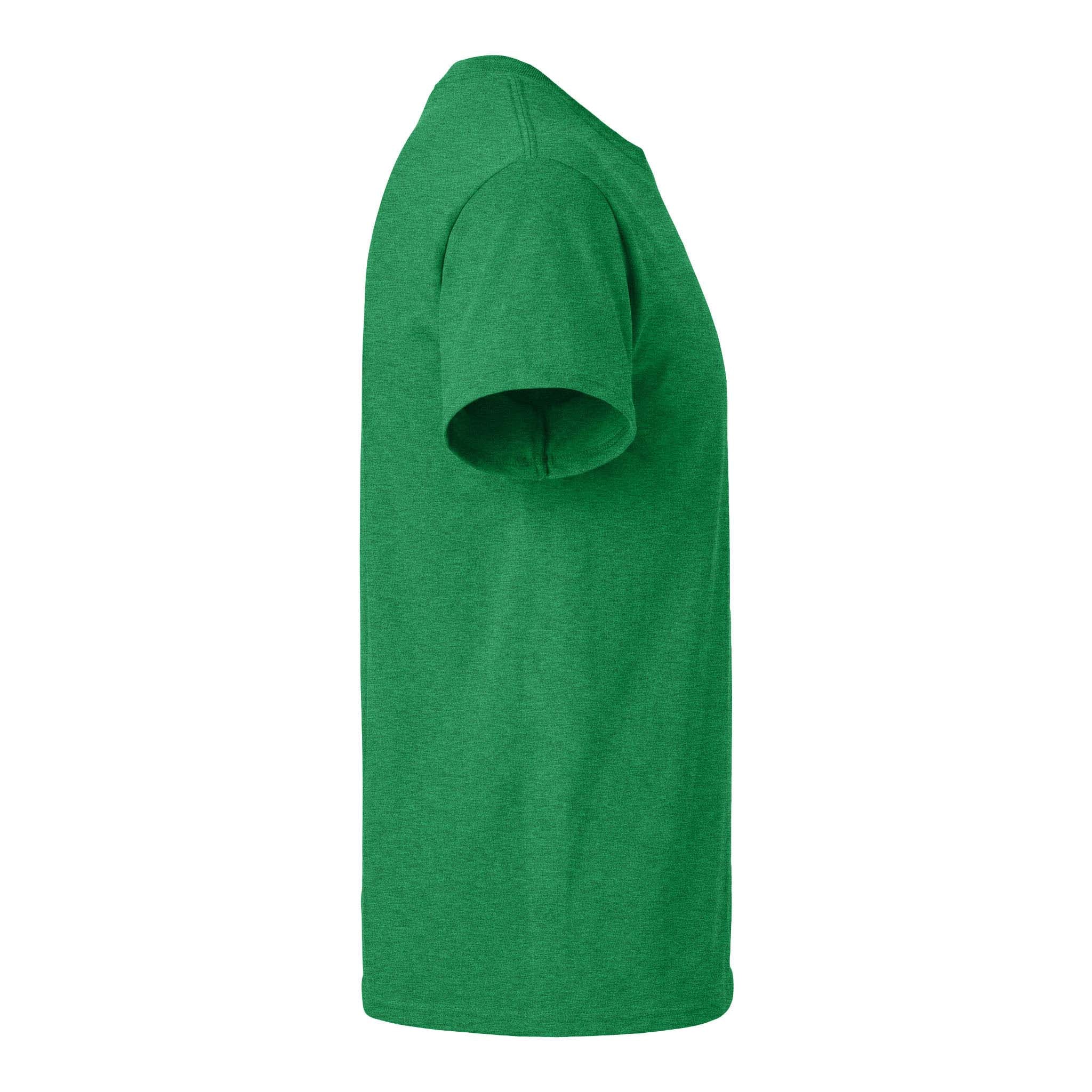 Gildan 5000 custom short sleeve t-shirt in antique irish green, right side view