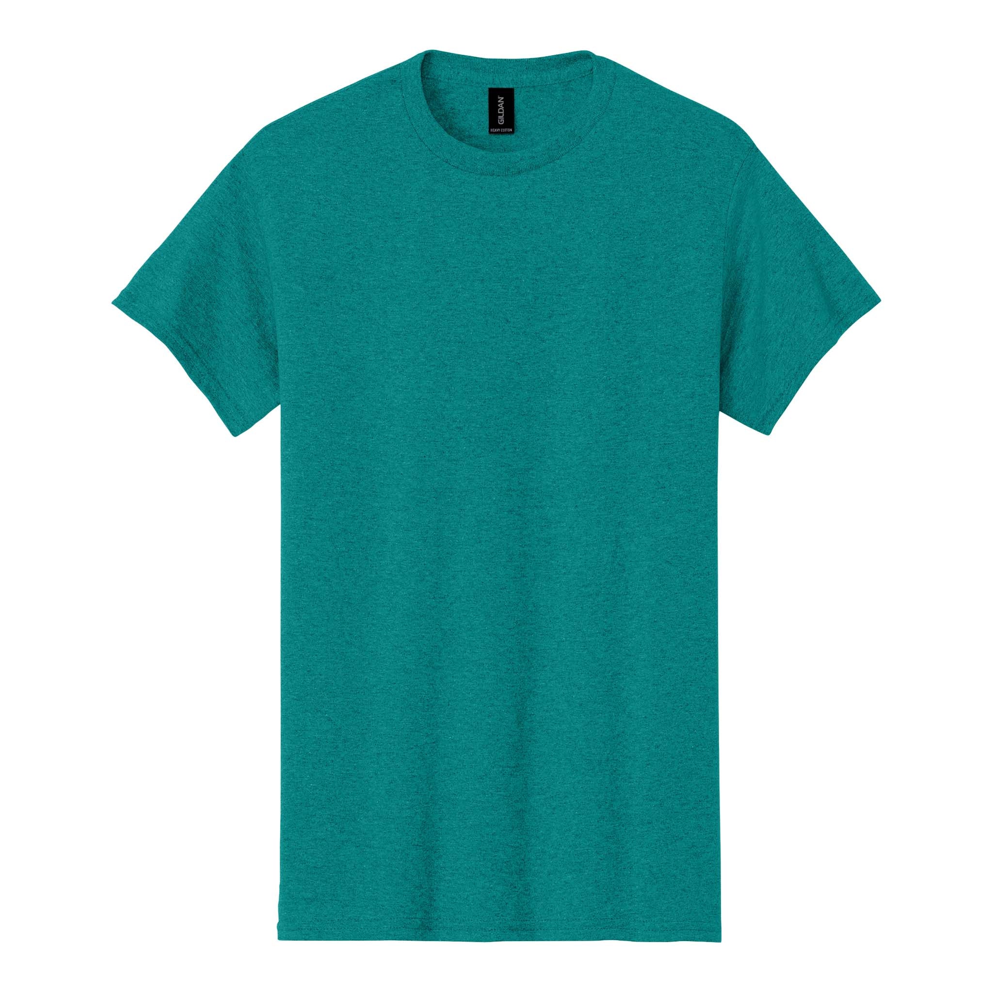 Gildan 5000 custom short sleeve t-shirt in antique jade dome, front view