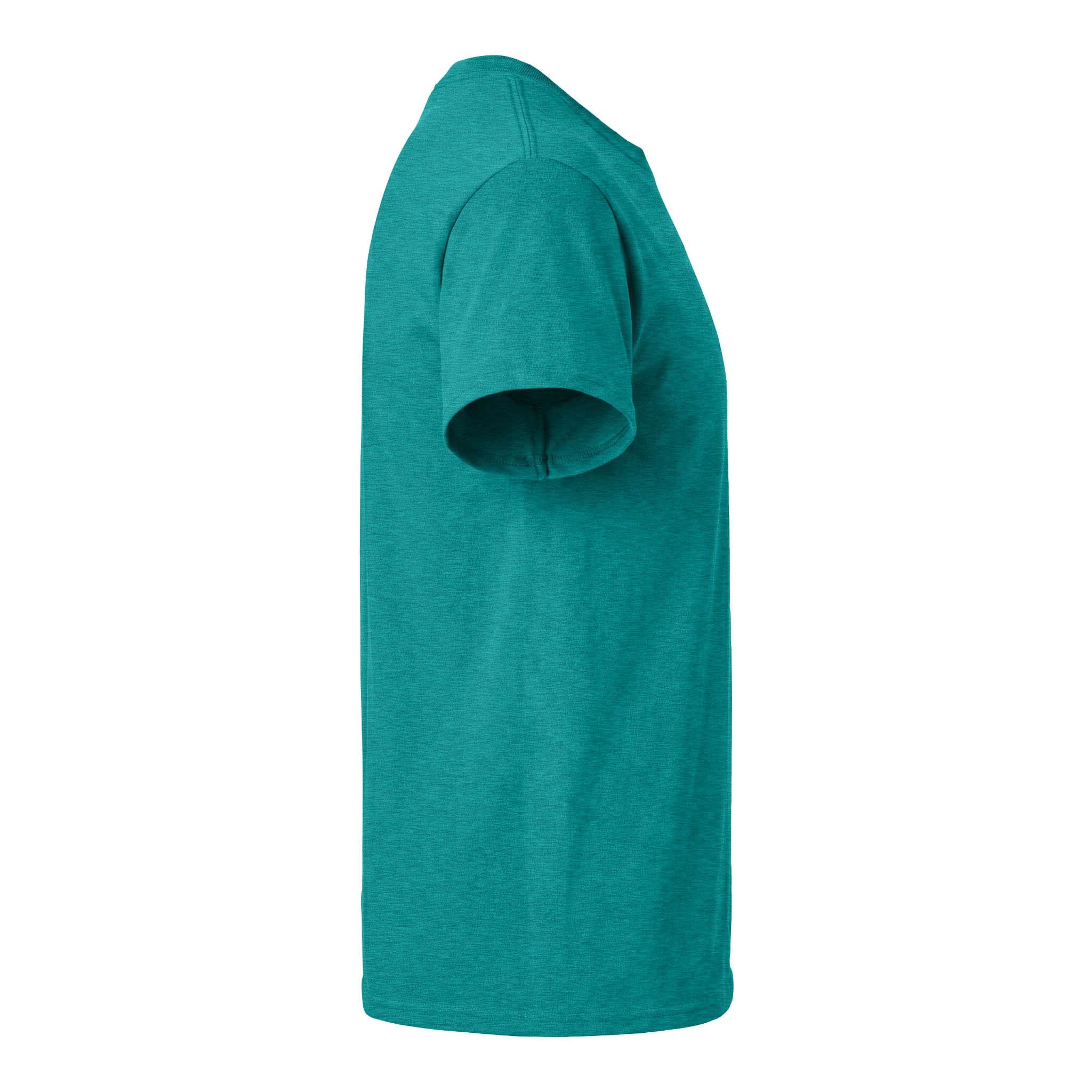 Gildan 5000 custom short sleeve t-shirt in antique jade dome, right side view