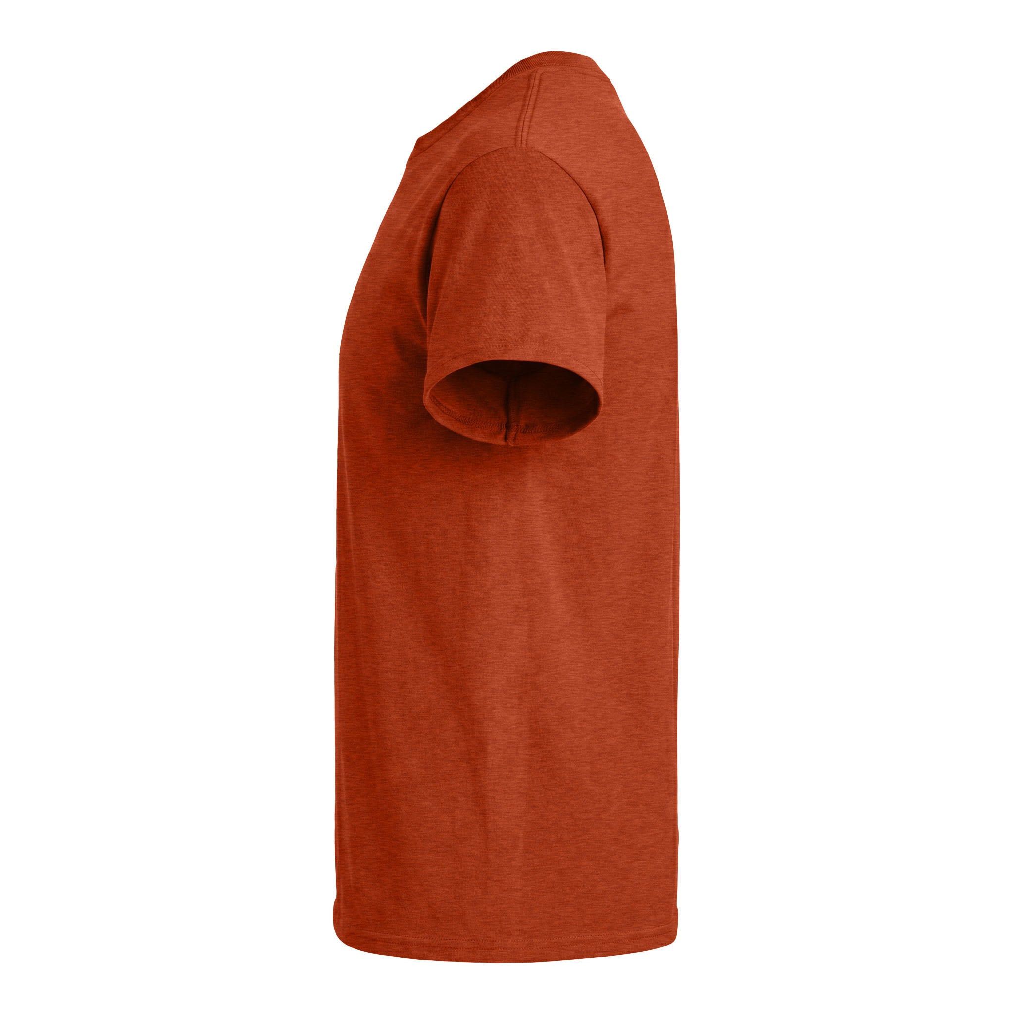Gildan 5000 custom short sleeve t-shirt in antique orange, left side view