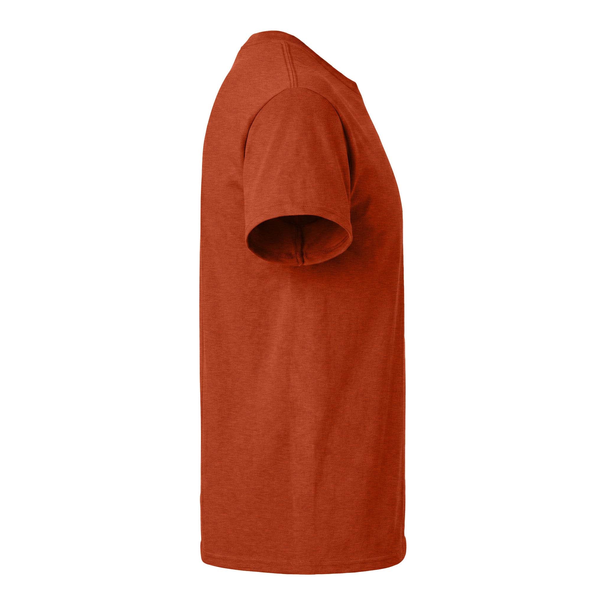 Gildan 5000 custom short sleeve t-shirt in antique orange, right side view