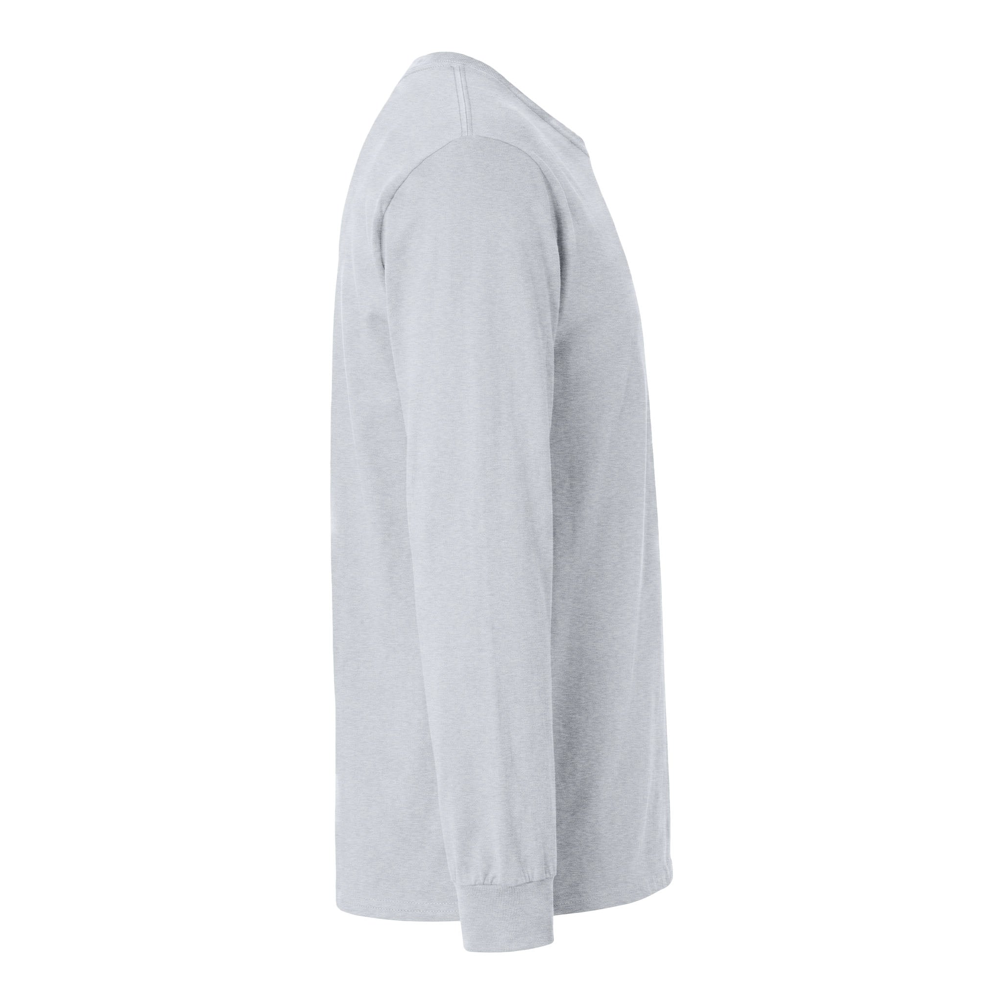 Gildan 5400 custom long sleeve t-shirt in ash, right side view