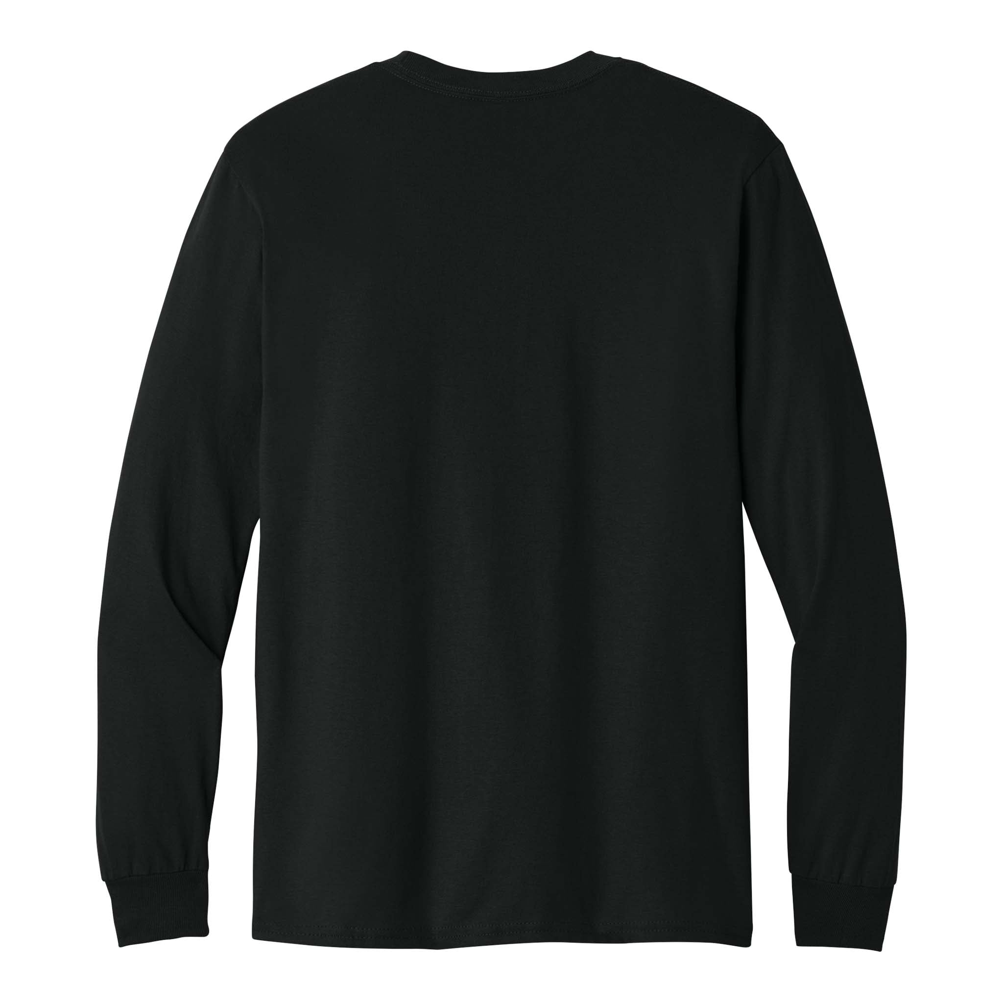 Gildan 5400 custom long sleeve t-shirt in black, back view