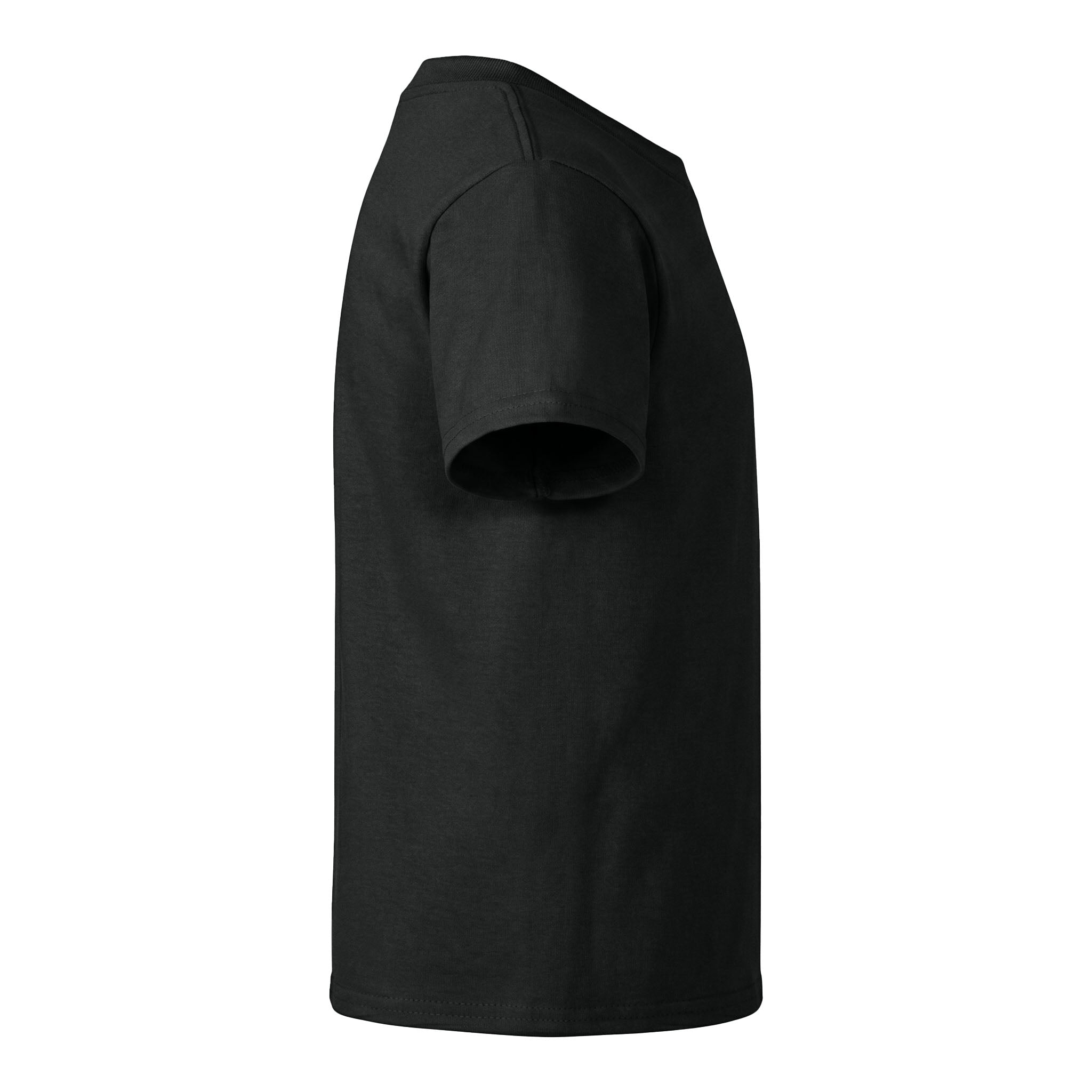 Gildan 64000B custom short sleeve t-shirt in black, right side view