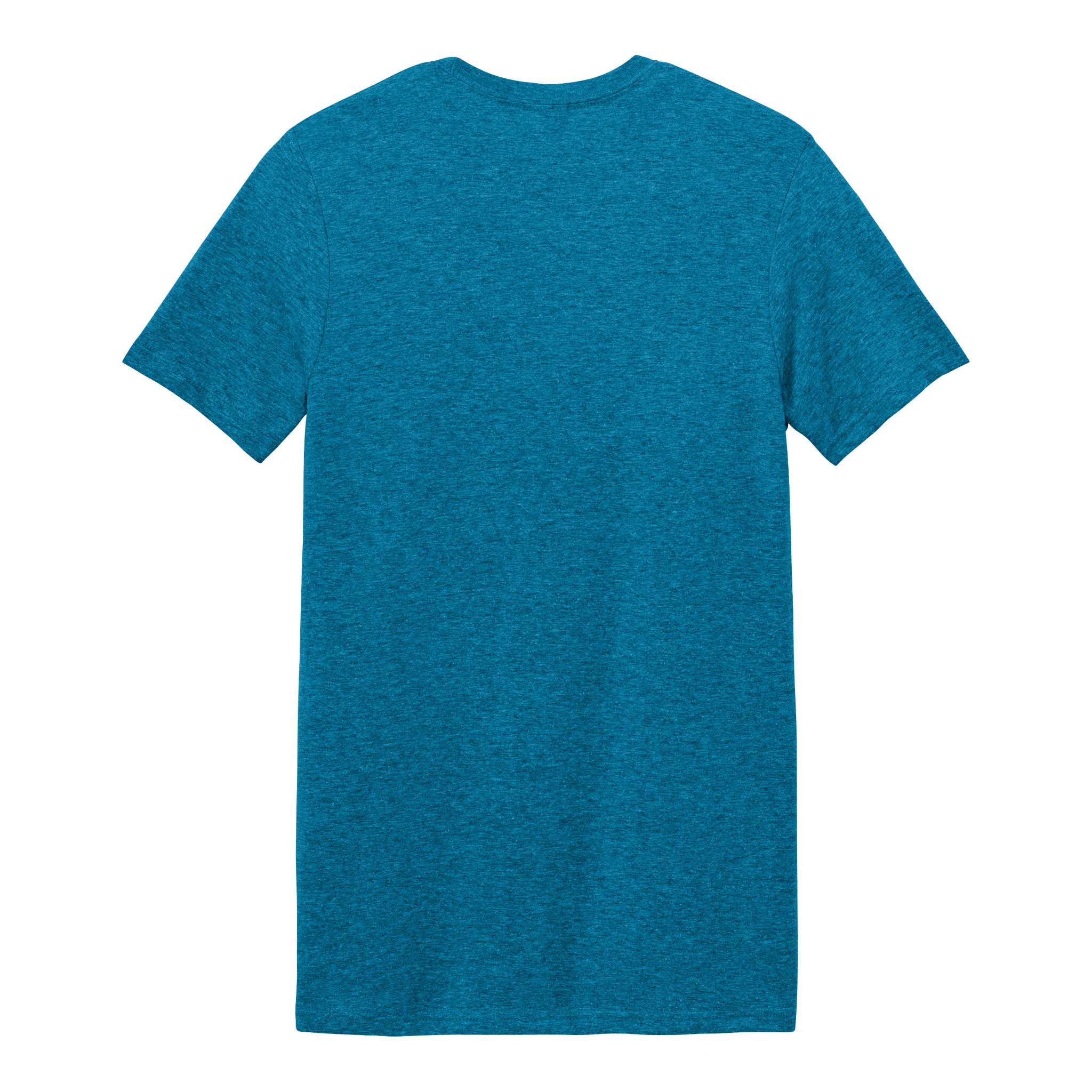Gildan 64000 custom short sleeve t-shirt in antique sapphire, back view