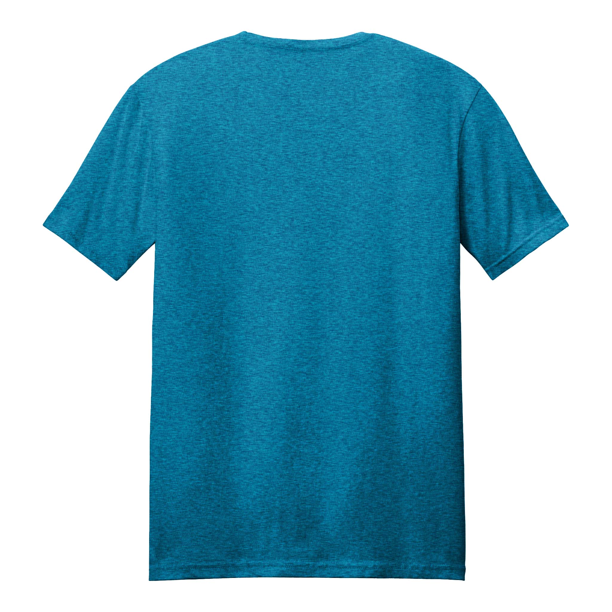 Gildan 64000 custom short sleeve t-shirt in antique sapphire, back view