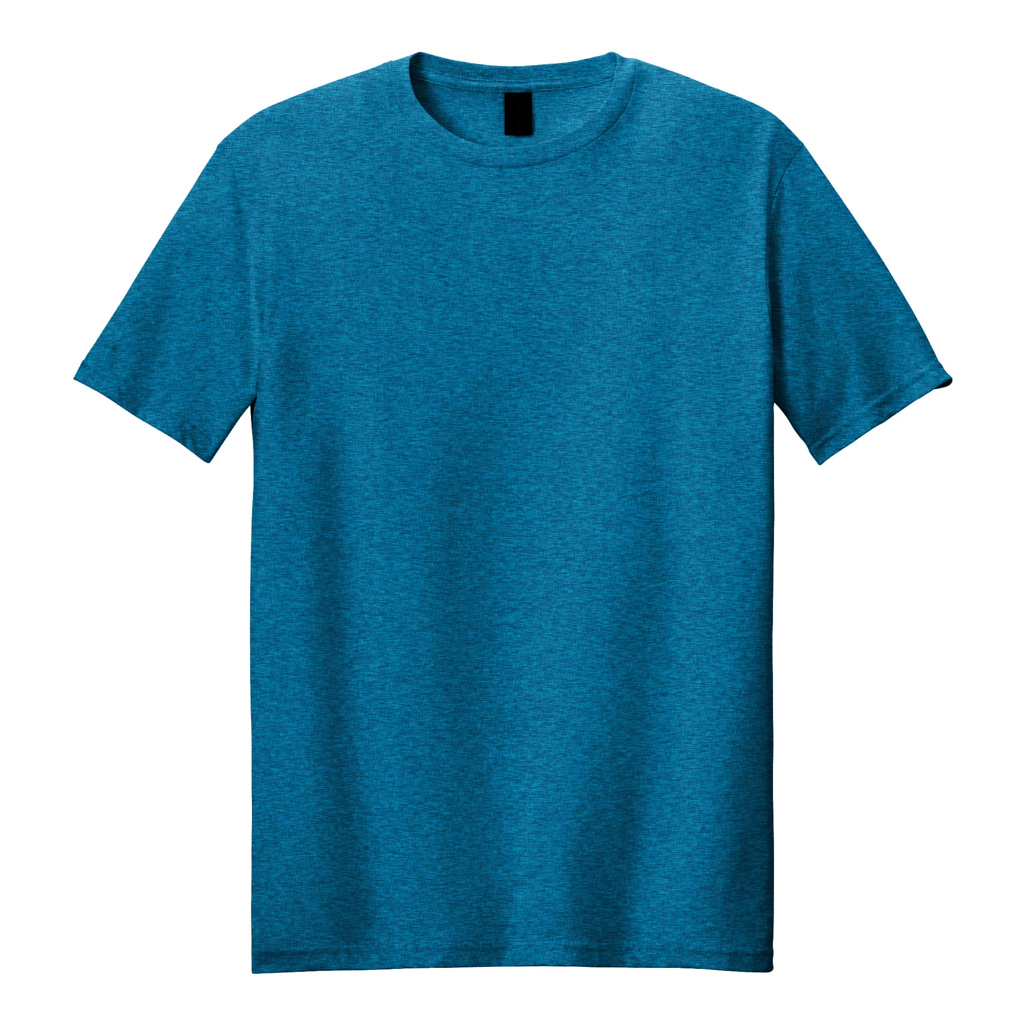 Gildan 64000 custom short sleeve t-shirt in antique sapphire, front view