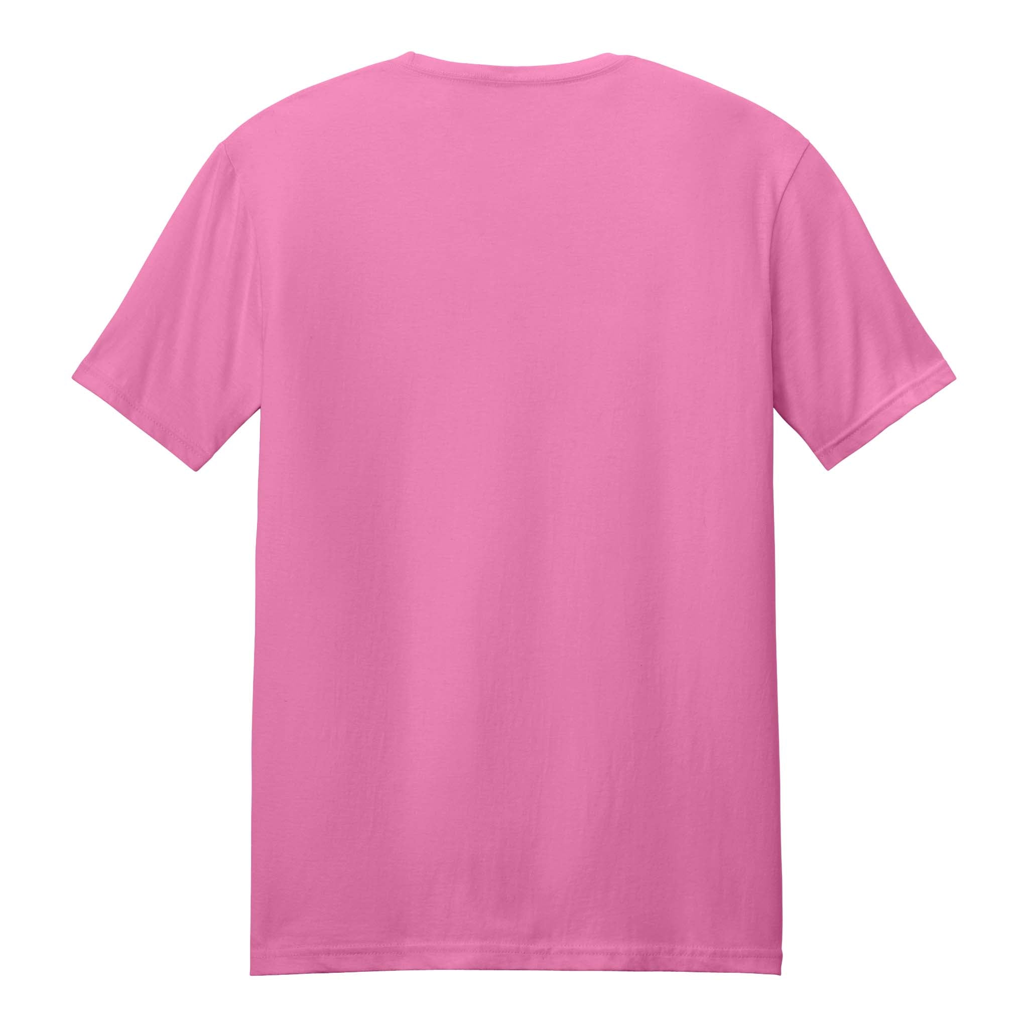 Gildan 64000 custom short sleeve t-shirt in azalea, back view