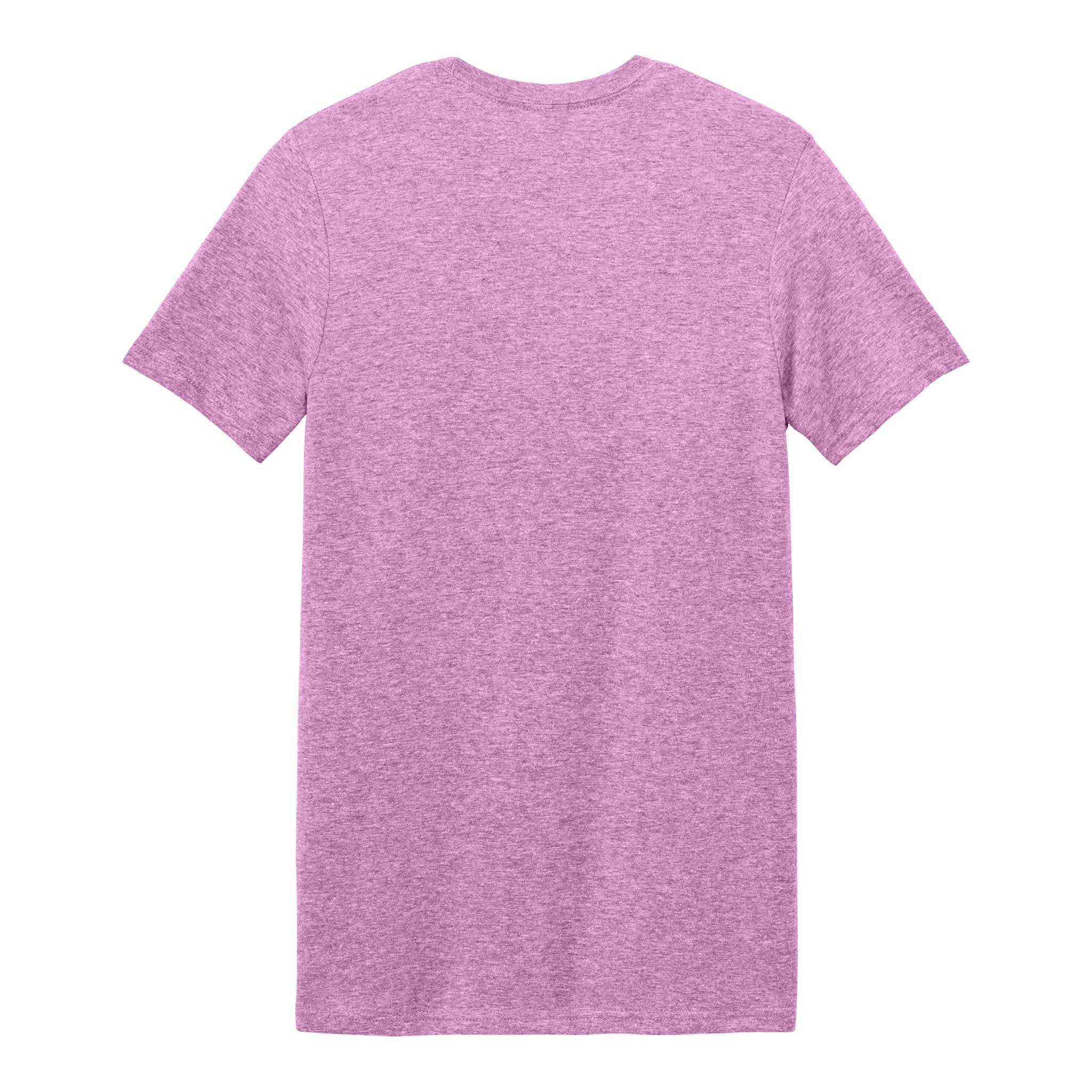 Gildan 64000 custom short sleeve t-shirt in heather radiant orchid, back view