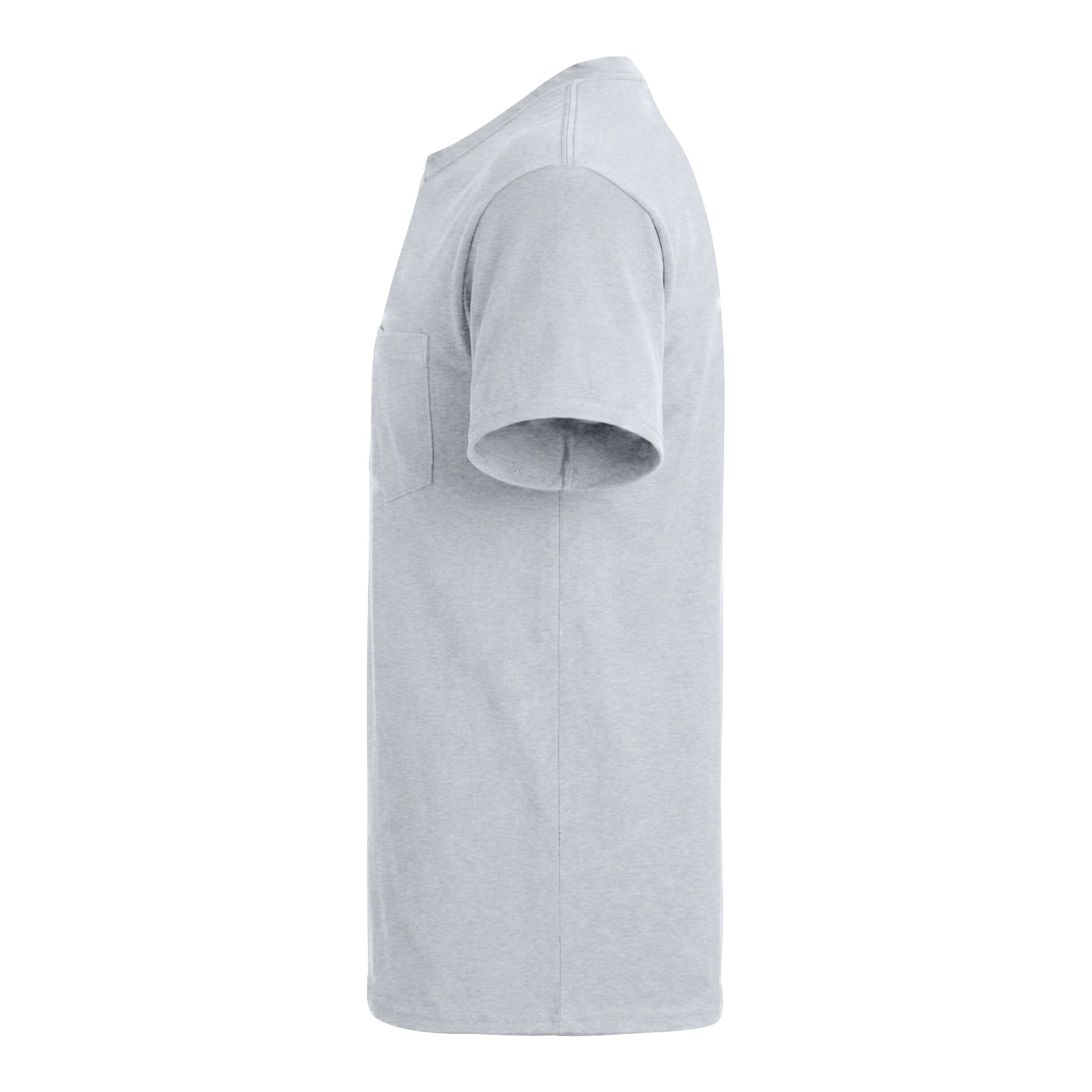 Gildan 8300 custom short sleeve t-shirt in ash grey, left side view