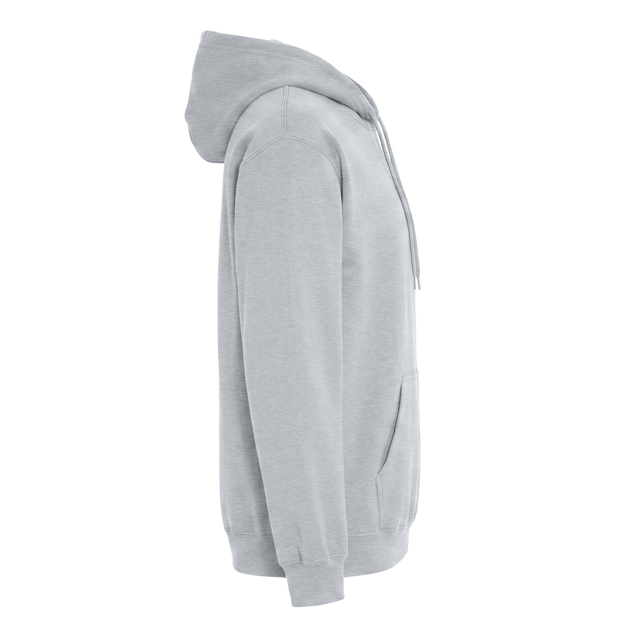 Gildan SF500 custom hoodie in ash grey, right side view