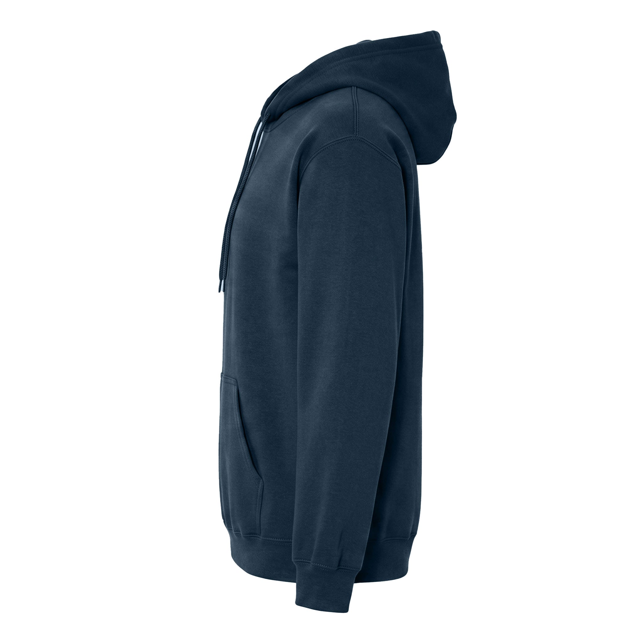 Gildan SF500 custom hoodie in blue dusk, left side view