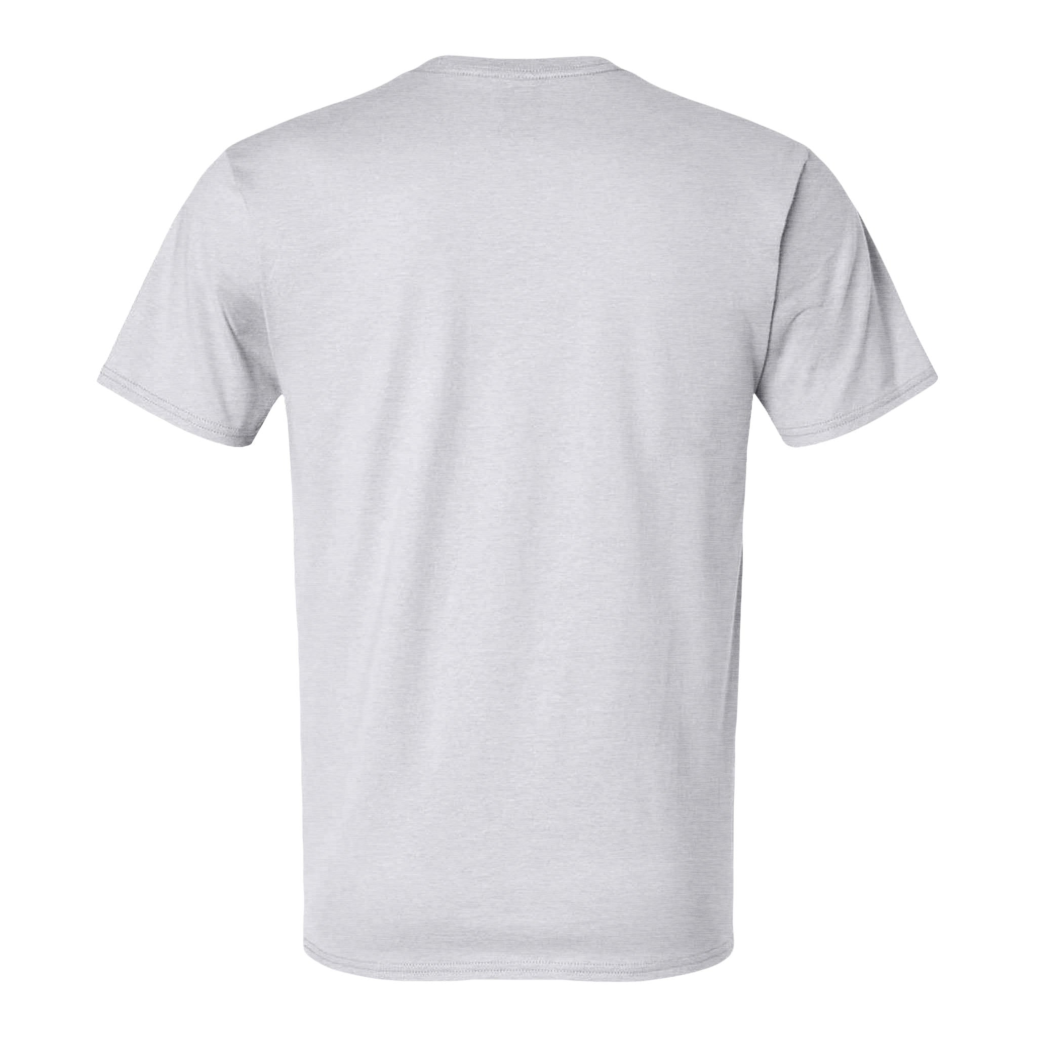 Hanes 4980 custom short sleeve t-shirt in ash, back view