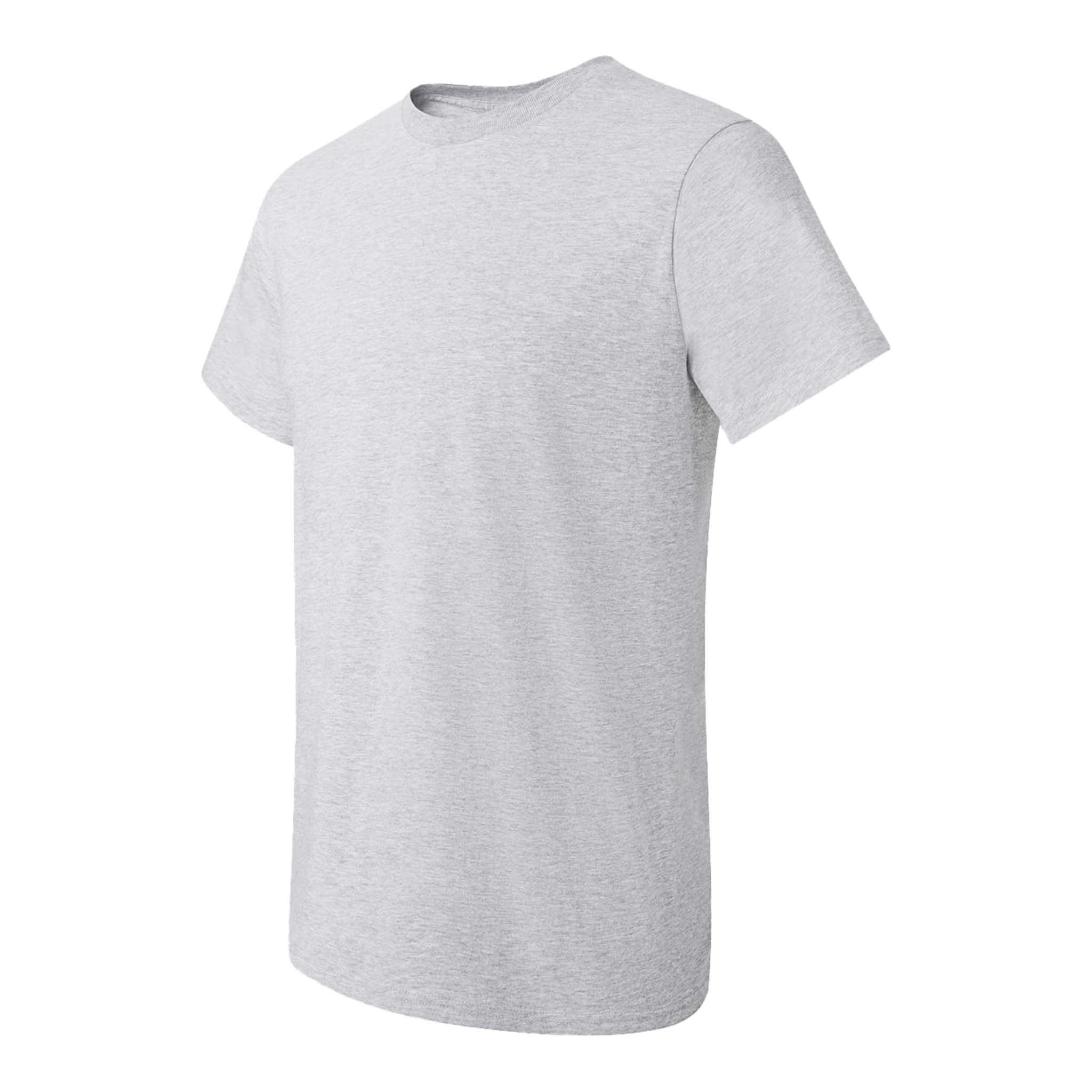 Hanes 4980 custom short sleeve t-shirt in ash, left side view