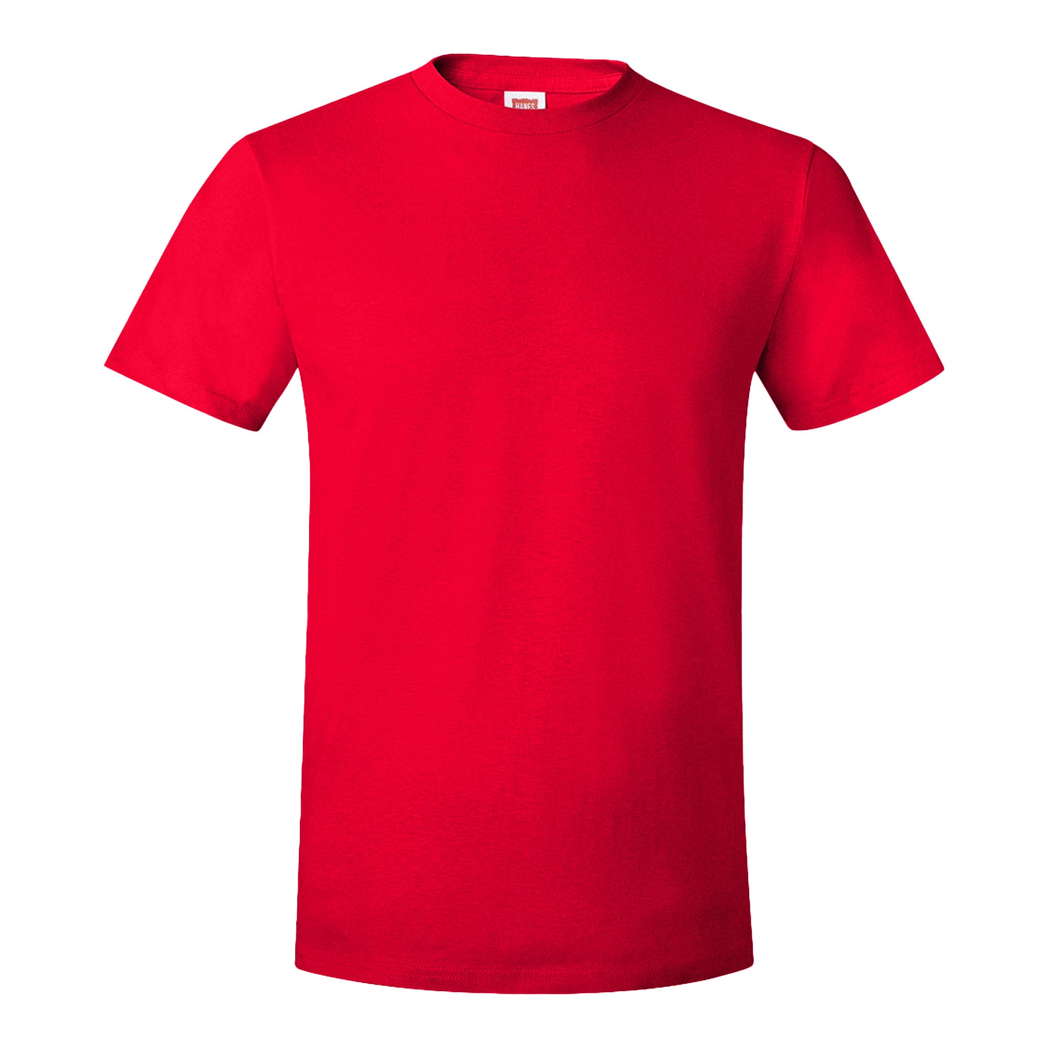Hanes 4980 custom short sleeve t-shirt in athletic red, front view