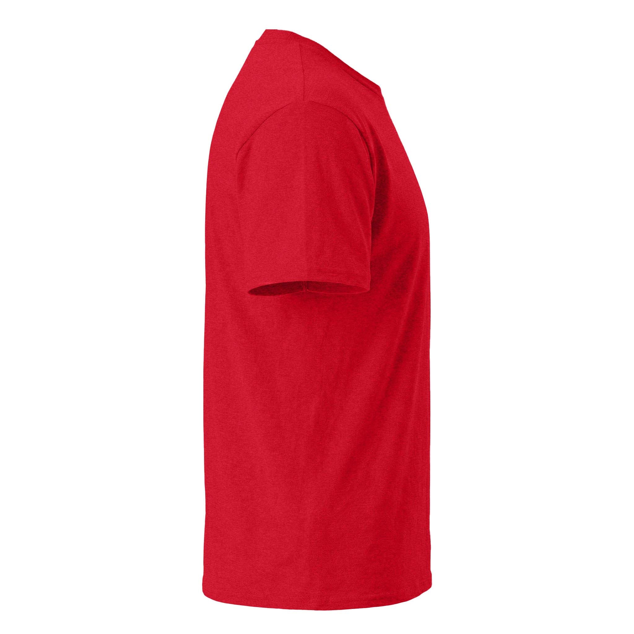 Hanes 4980 custom short sleeve t-shirt in athletic red, right side view