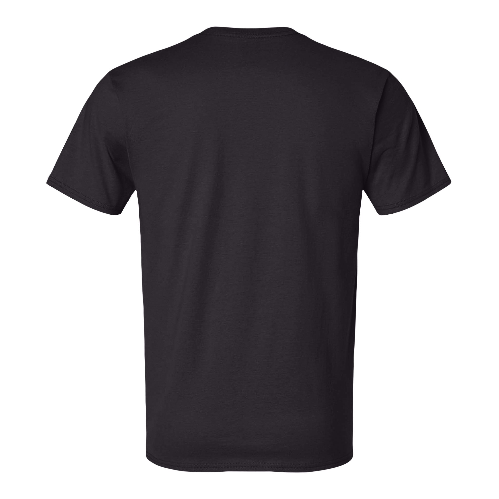 Hanes 4980 custom short sleeve t-shirt in black, back view